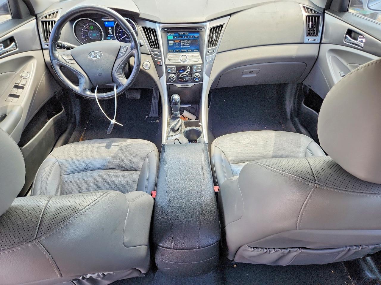 2015 Hyundai Sonata Hybrid Limited Silver vin: KMHEC4A48FA119757