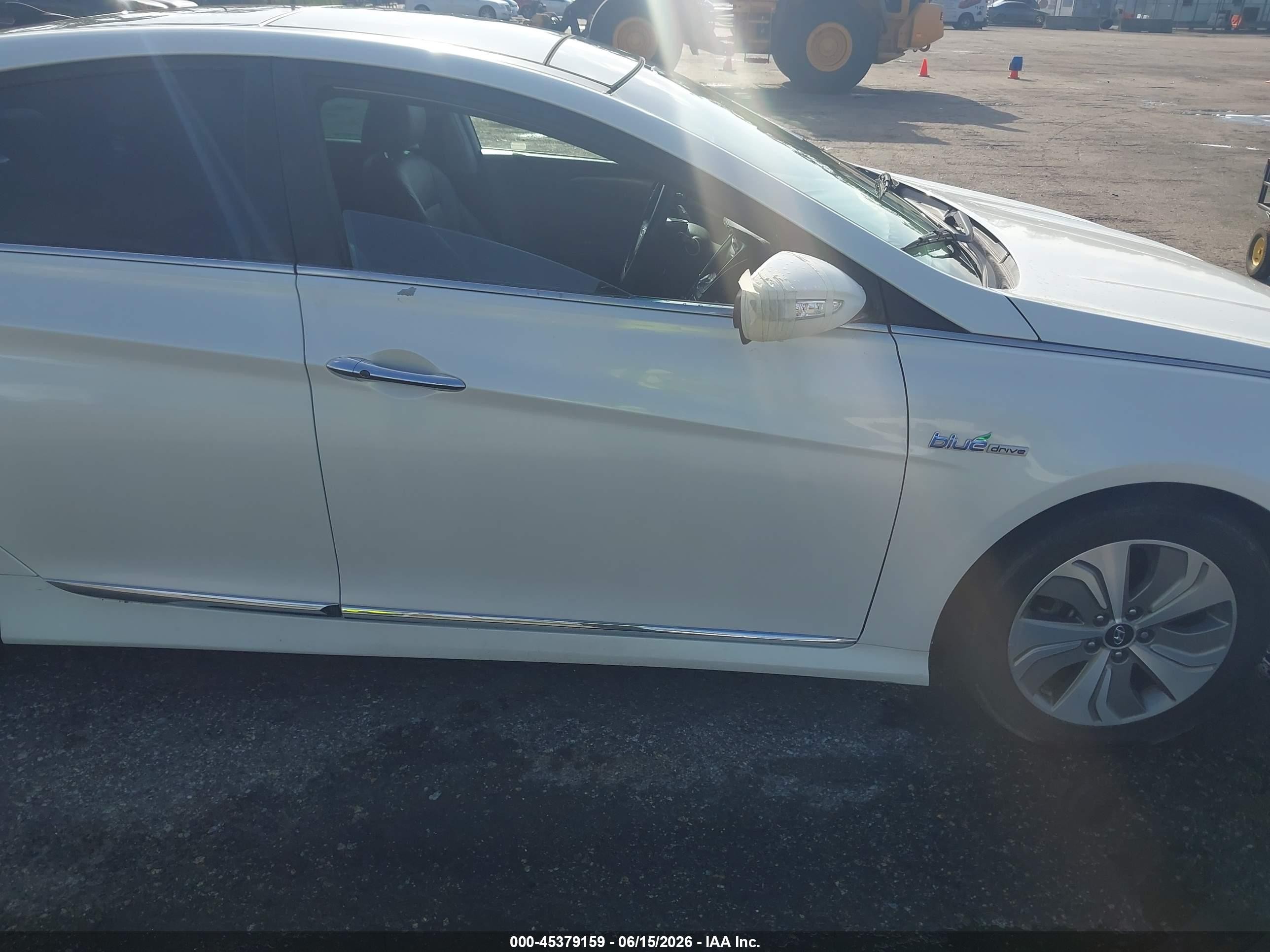 2015 Hyundai Sonata Hybrid Limited White vin: KMHEC4A48FA122738
