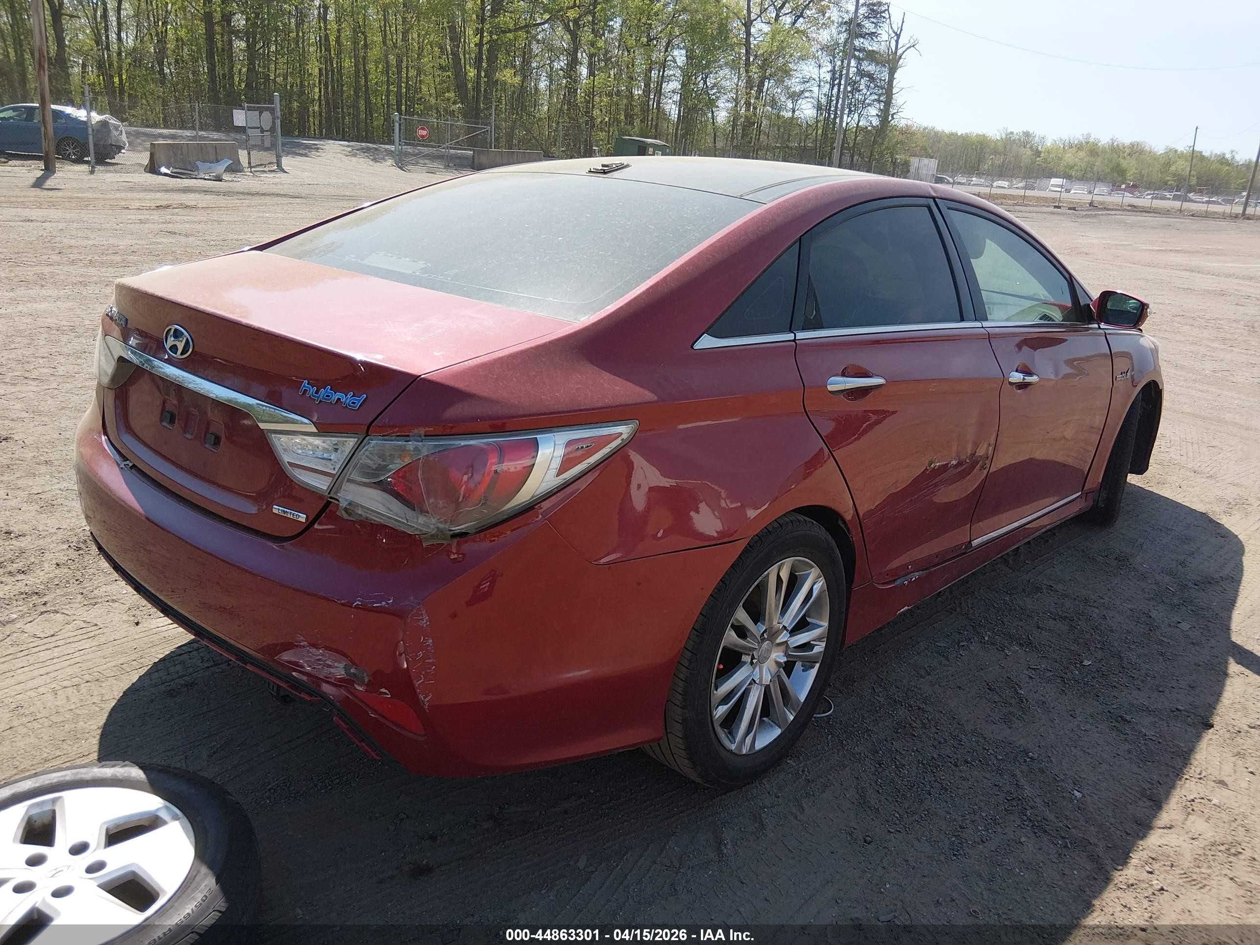 2015 Hyundai Sonata Hybrid Limited Red vin: KMHEC4A48FA122982