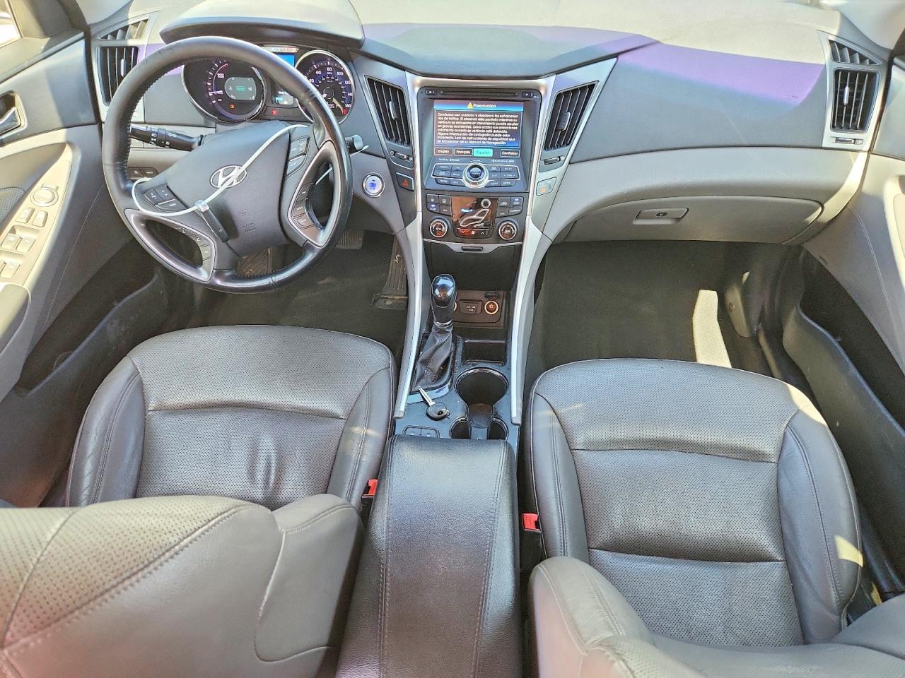 2015 Hyundai Sonata Hybrid Limited White vin: KMHEC4A48FA124456