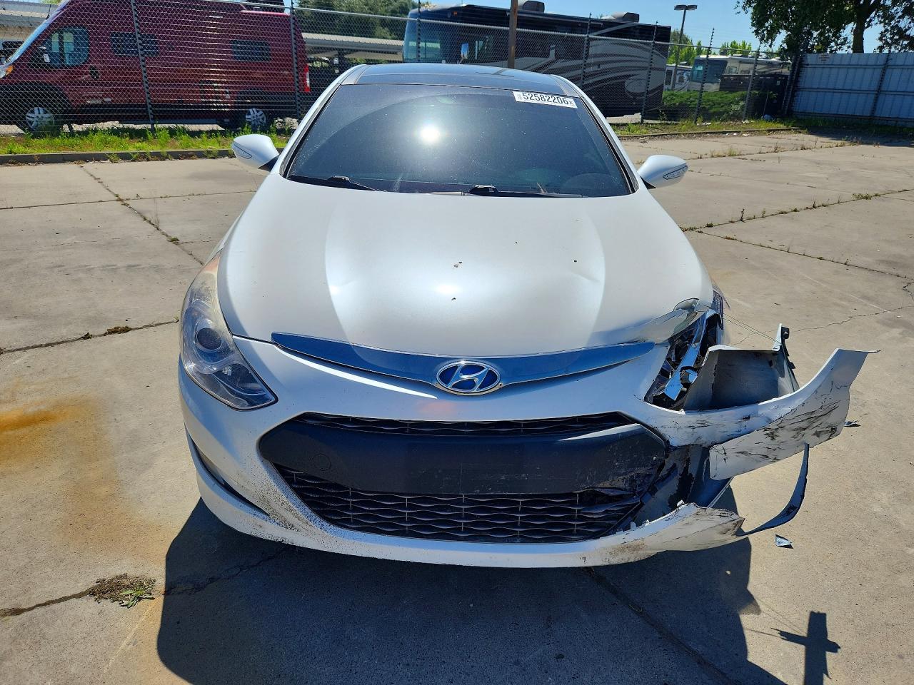 2015 Hyundai Sonata Hybrid Limited White vin: KMHEC4A48FA124456