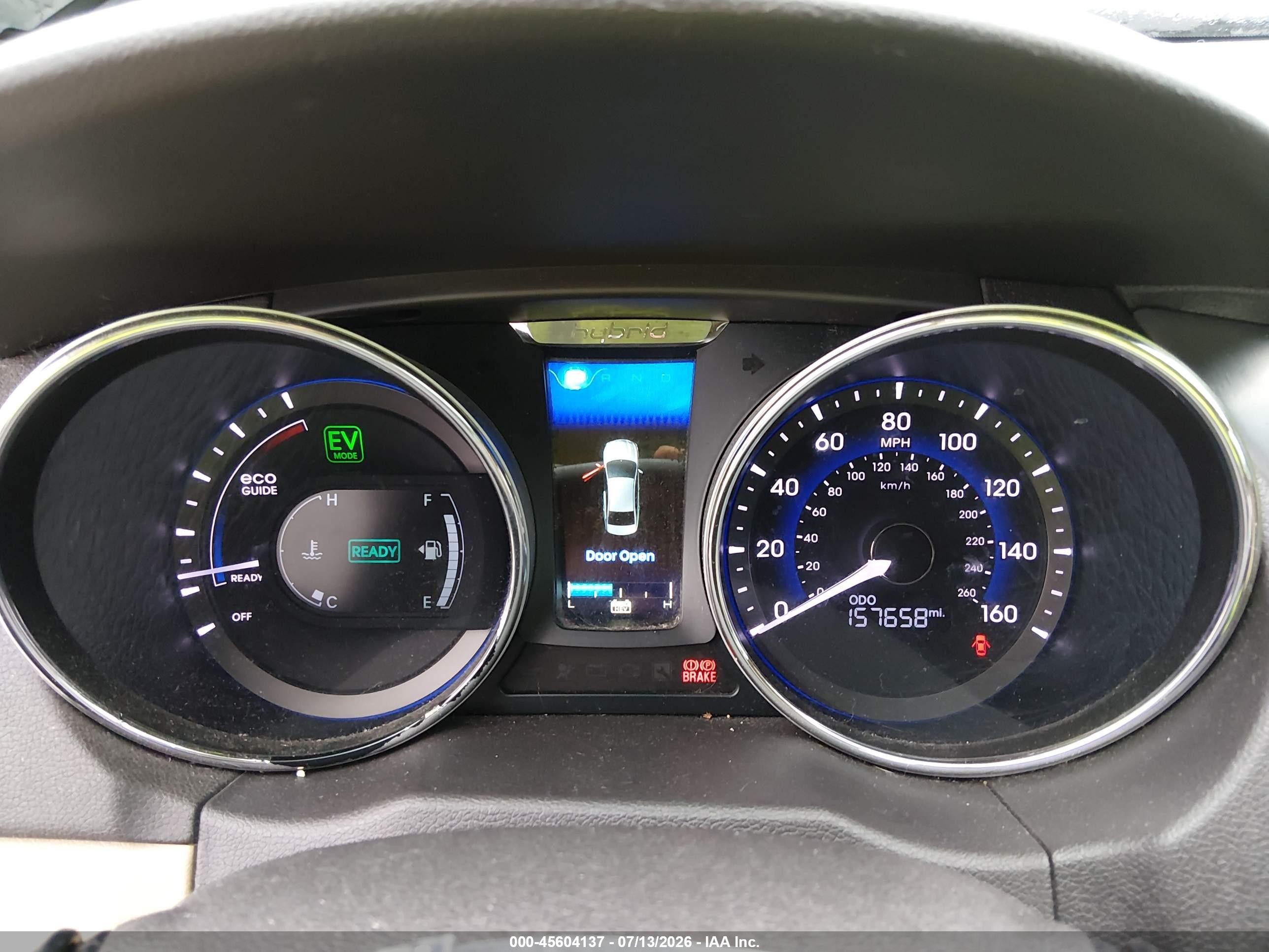 2015 Hyundai Sonata Hybrid Limited Белый vin: KMHEC4A48FA126157