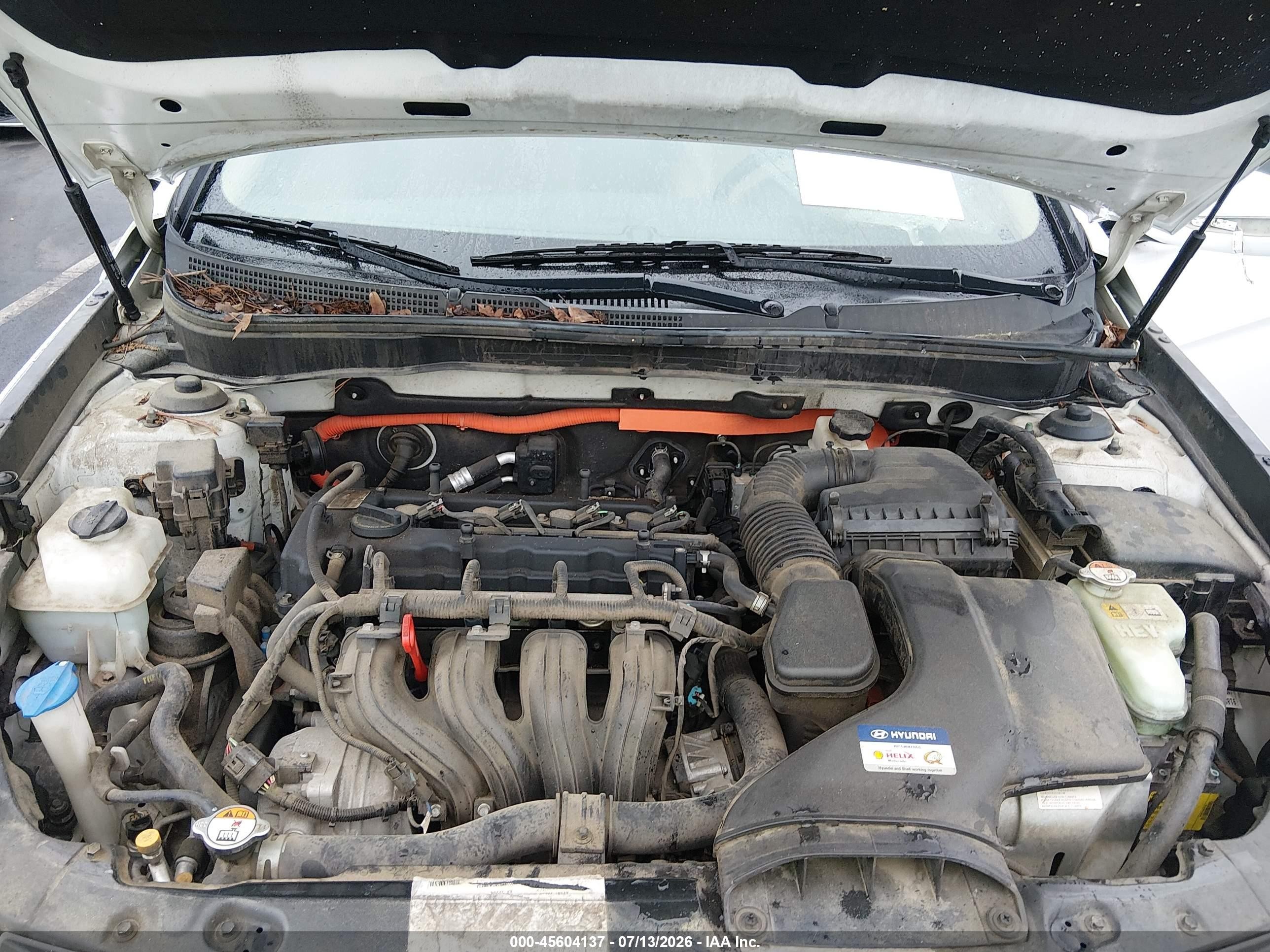 2015 Hyundai Sonata Hybrid Limited Белый vin: KMHEC4A48FA126157