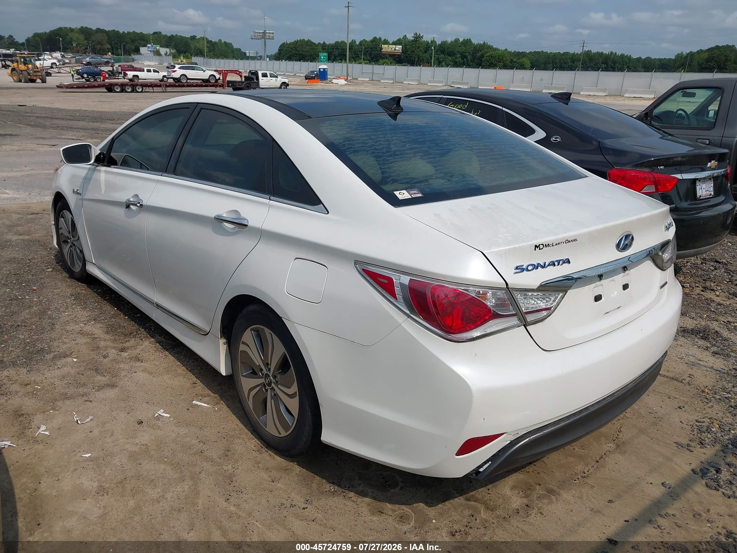 2015 Hyundai Sonata Hybrid Limited White vin: KMHEC4A48FA126157