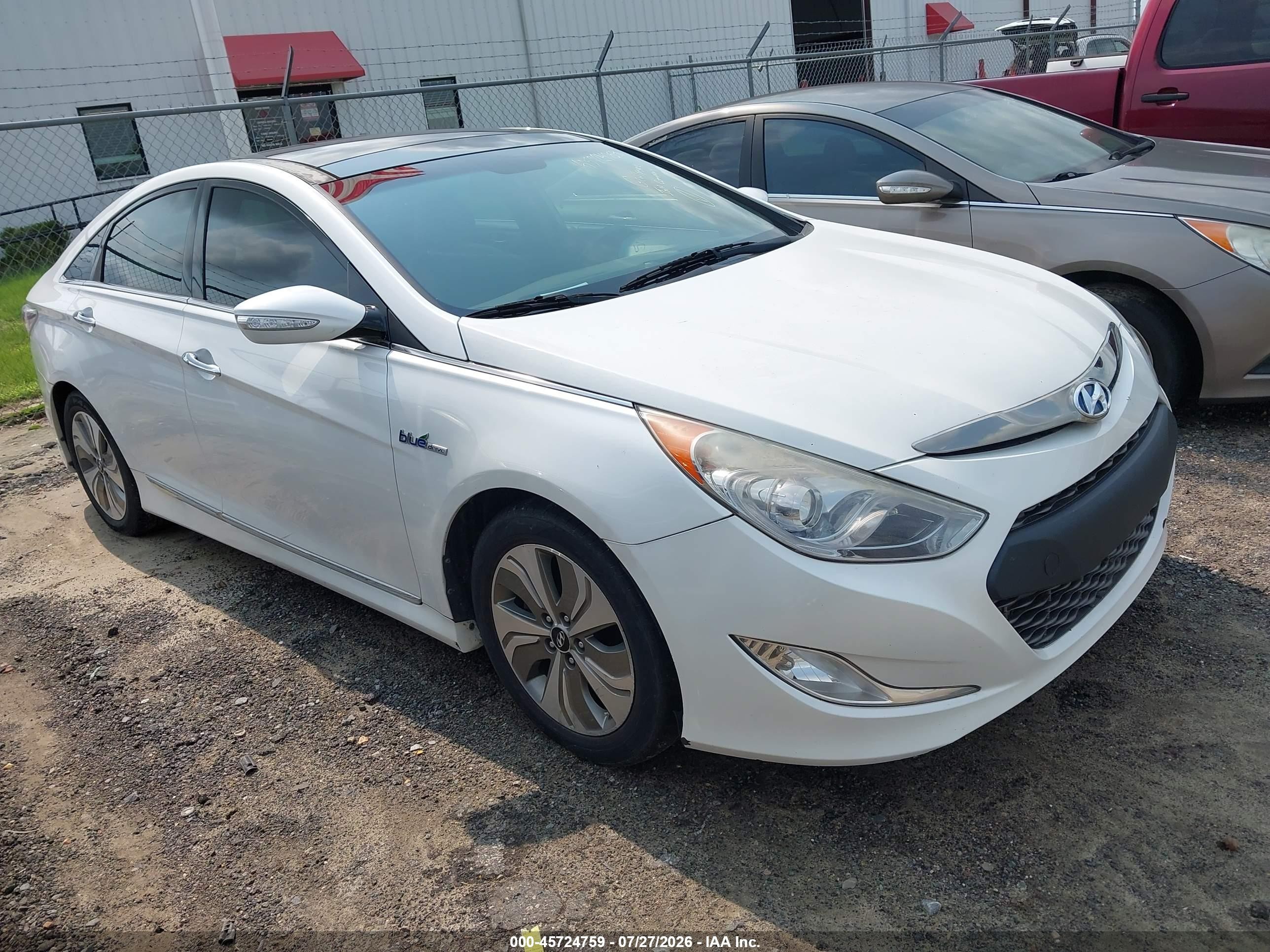 2015 Hyundai Sonata Hybrid Limited White vin: KMHEC4A48FA126157