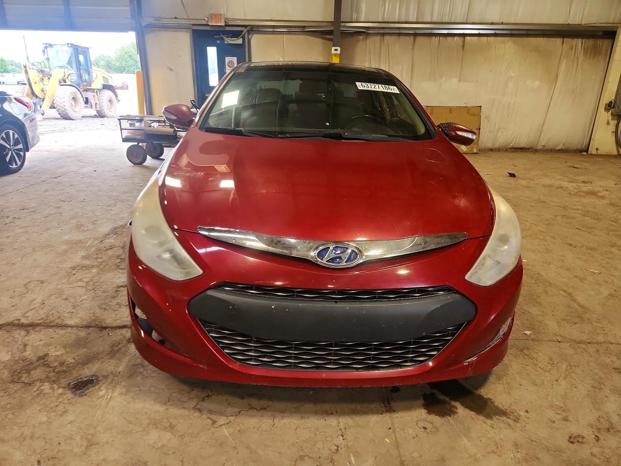 2015 Hyundai Sonata Hybrid Limited Red vin: KMHEC4A48FA135666