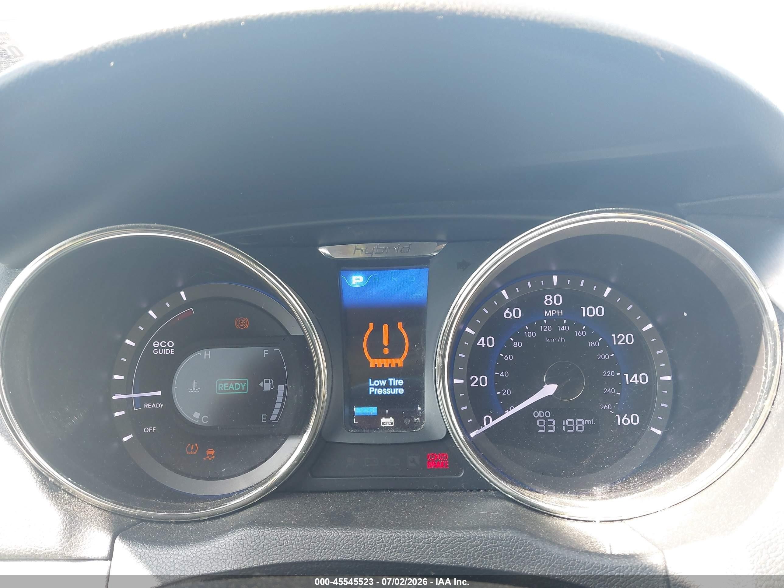 2011 Hyundai Sonata Hybrid   Blue vin: KMHEC4A49BA004742