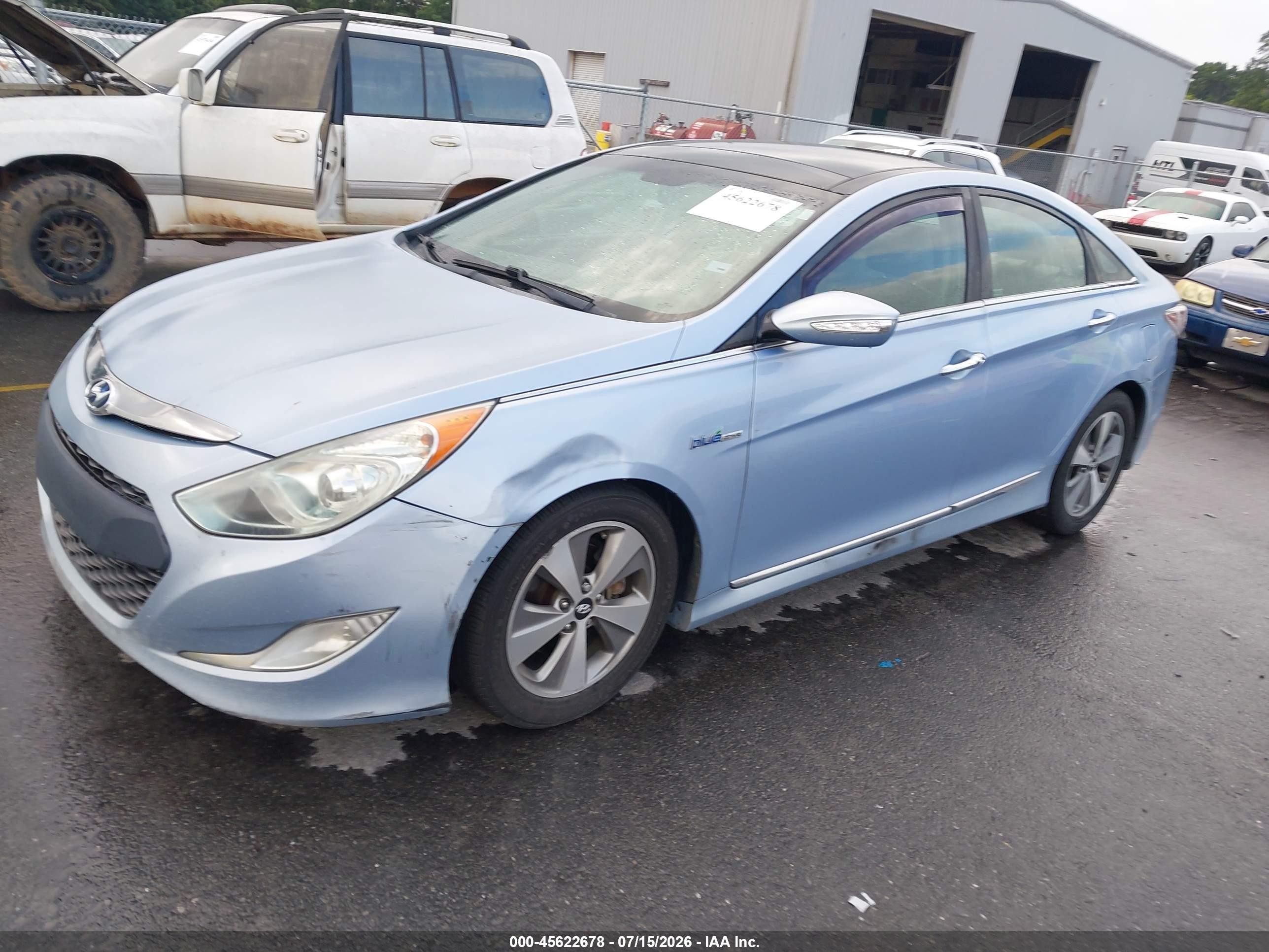 2012 Hyundai Sonata Hybrid Teal vin: KMHEC4A49CA026323