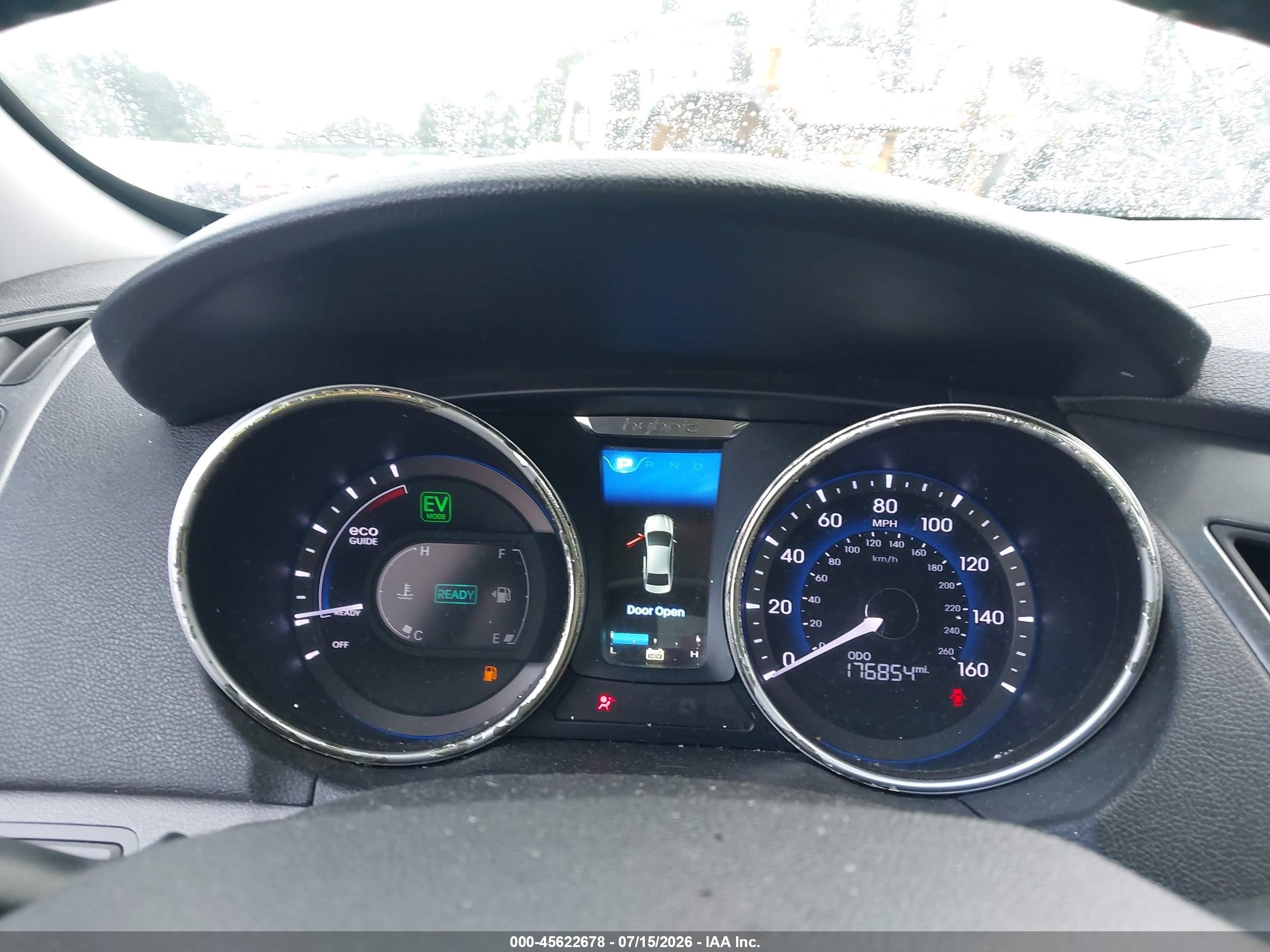 2012 Hyundai Sonata Hybrid Teal vin: KMHEC4A49CA026323