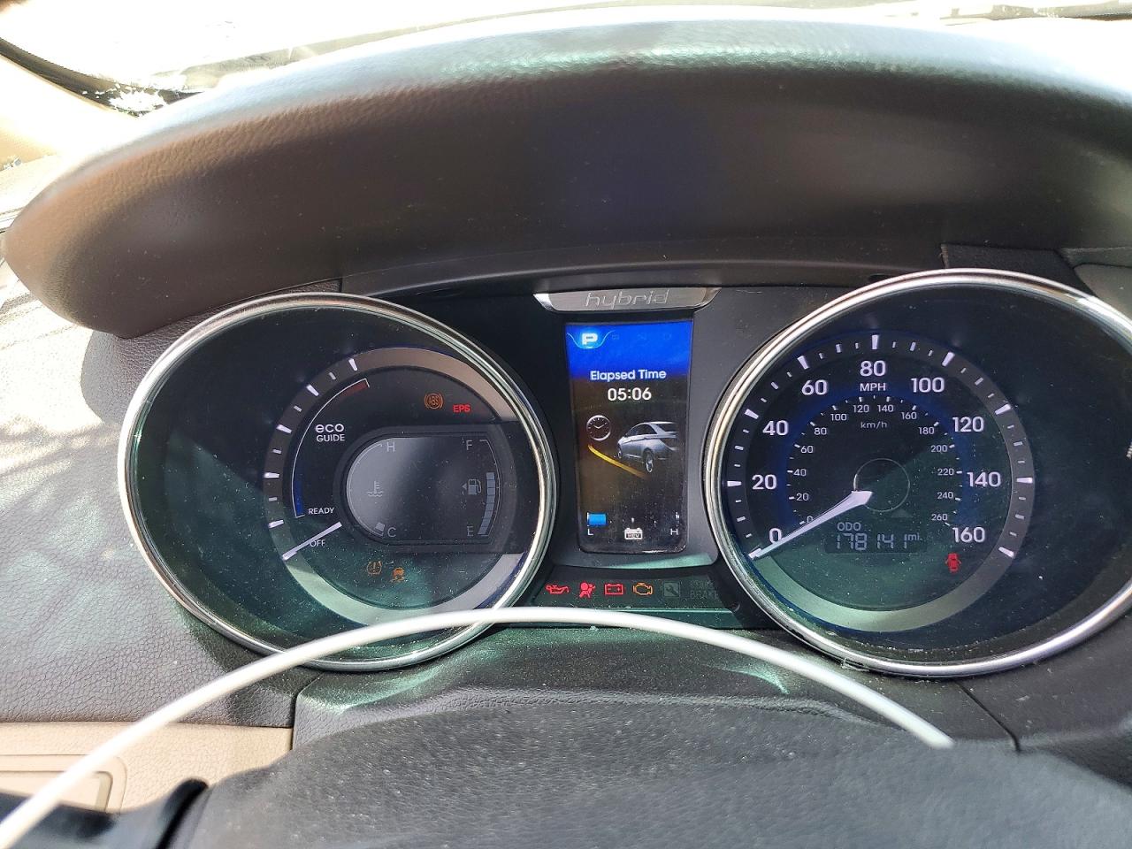2012 Hyundai Sonata Hybrid Угольный vin: KMHEC4A49CA034552