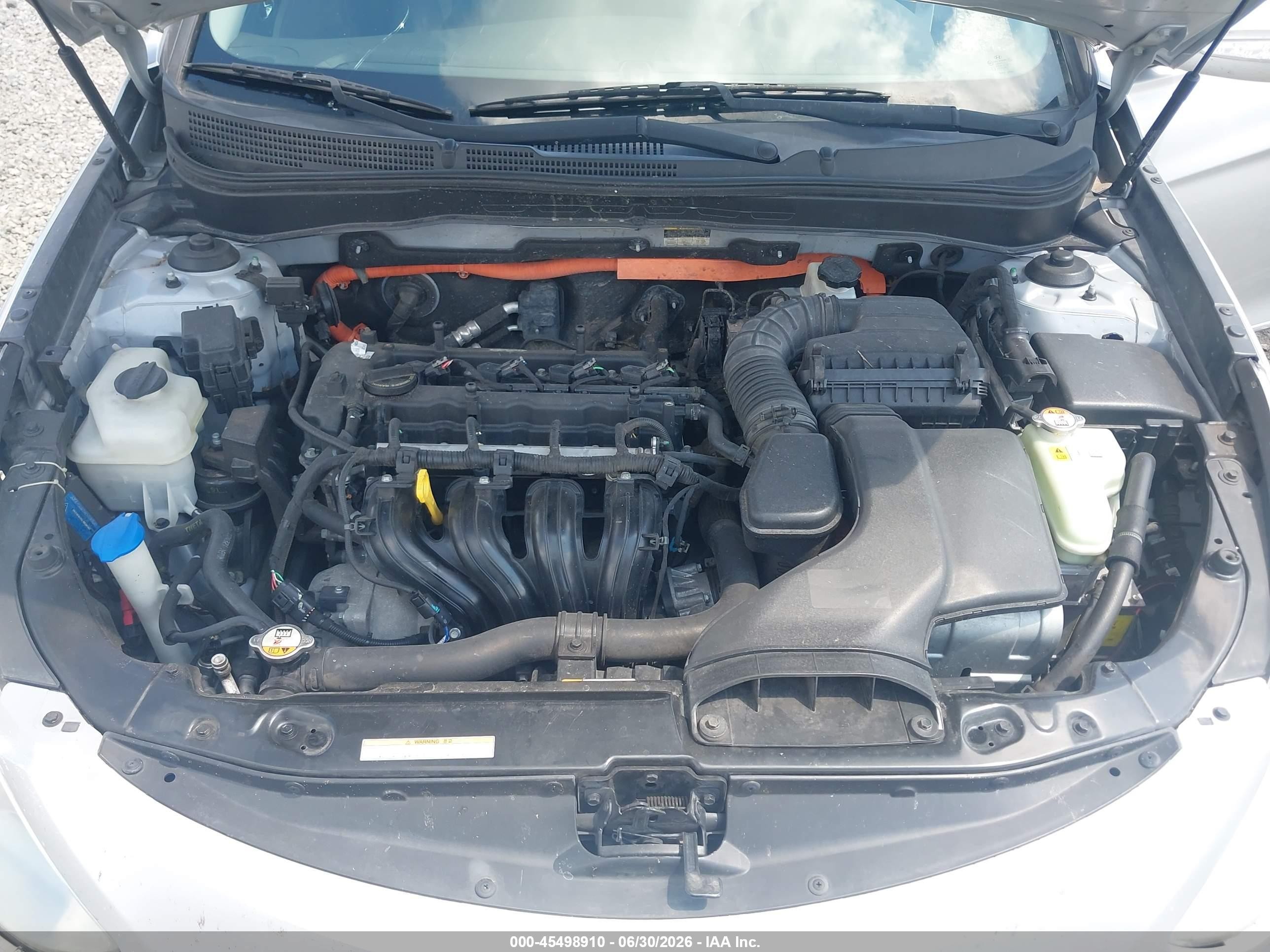 2012 Hyundai Sonata Hybrid   Silver vin: KMHEC4A49CA035779