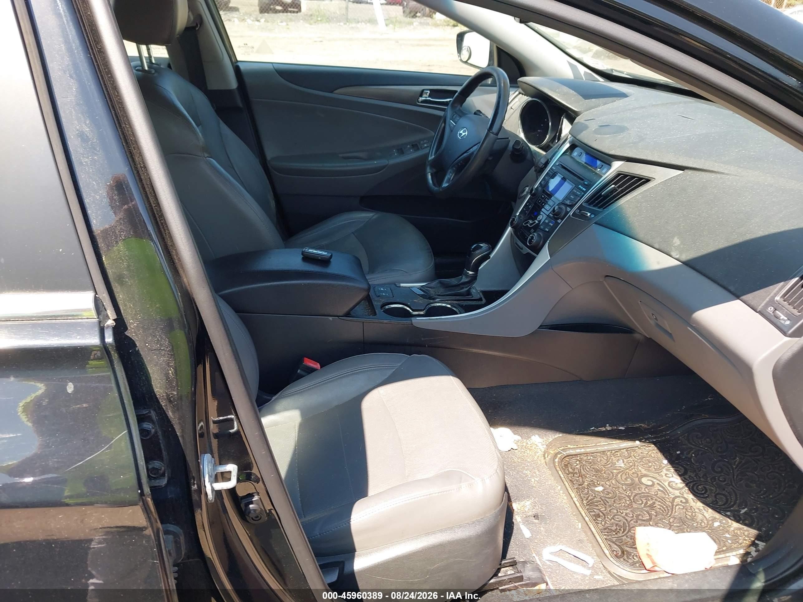 2012 Hyundai Sonata Hybrid   Black vin: KMHEC4A49CA042893