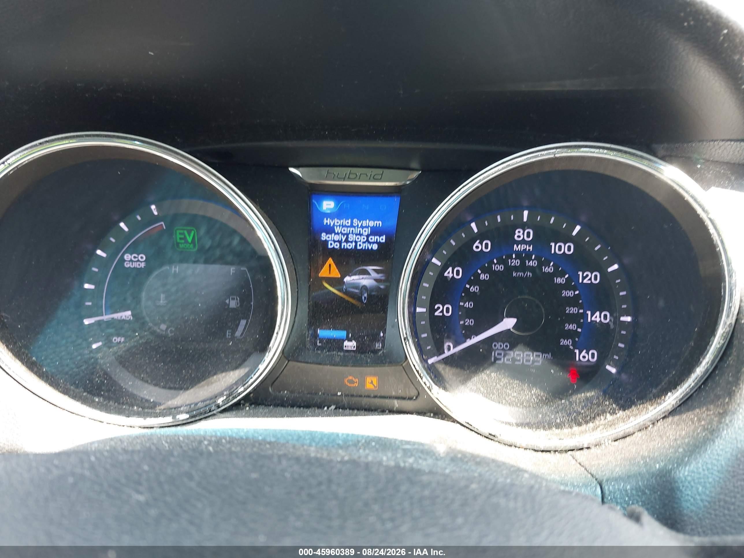 2012 Hyundai Sonata Hybrid   Black vin: KMHEC4A49CA042893