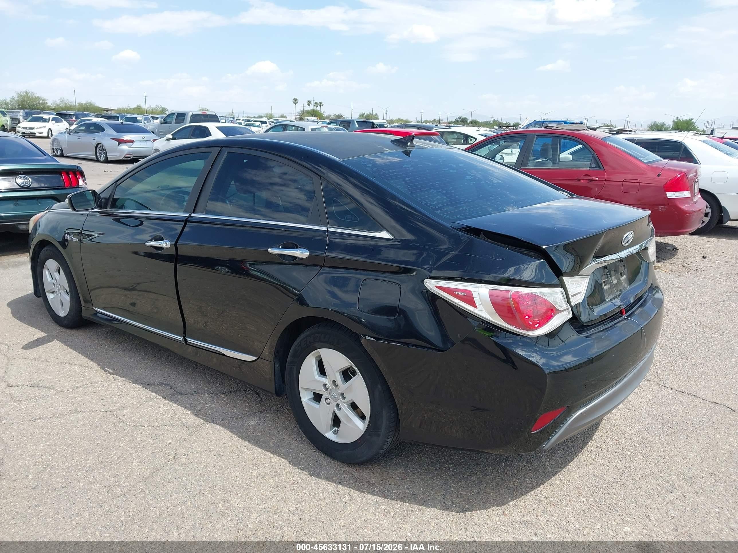 2012 Hyundai Sonata Hybrid   Black vin: KMHEC4A49CA045275
