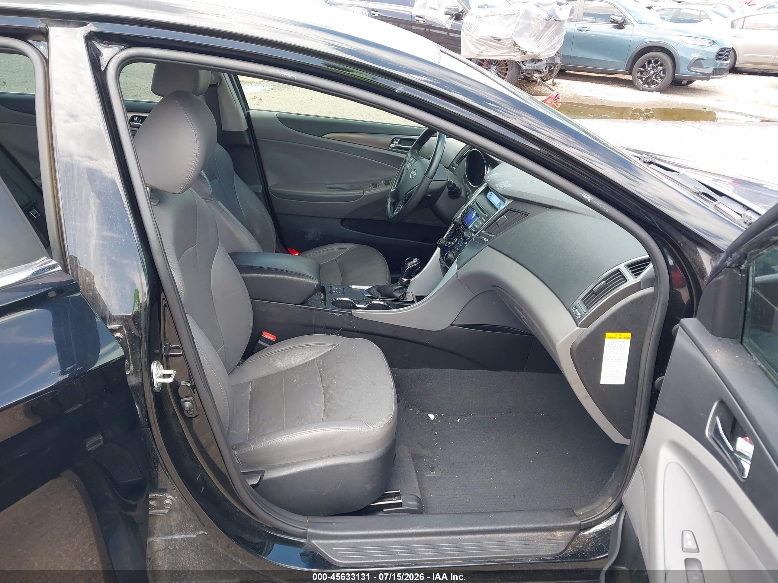 2012 Hyundai Sonata Hybrid   Black vin: KMHEC4A49CA045275
