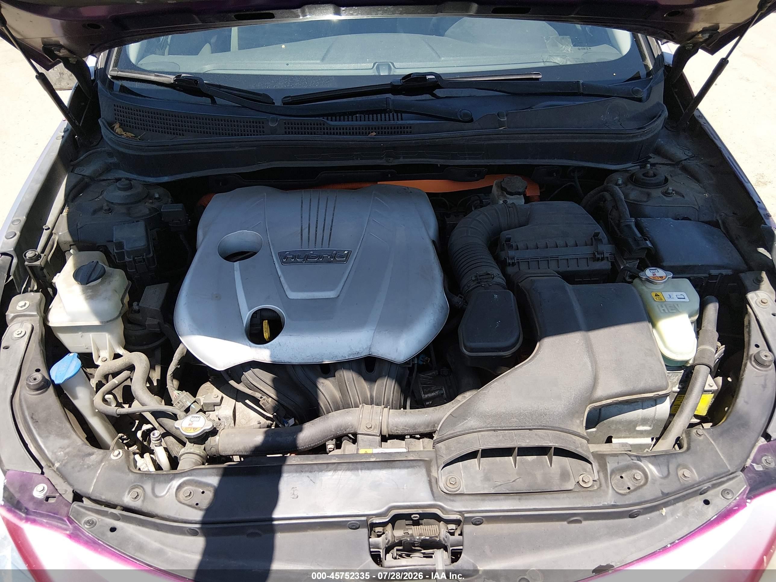 2012 Hyundai Sonata Hybrid   Pink vin: KMHEC4A49CA057541