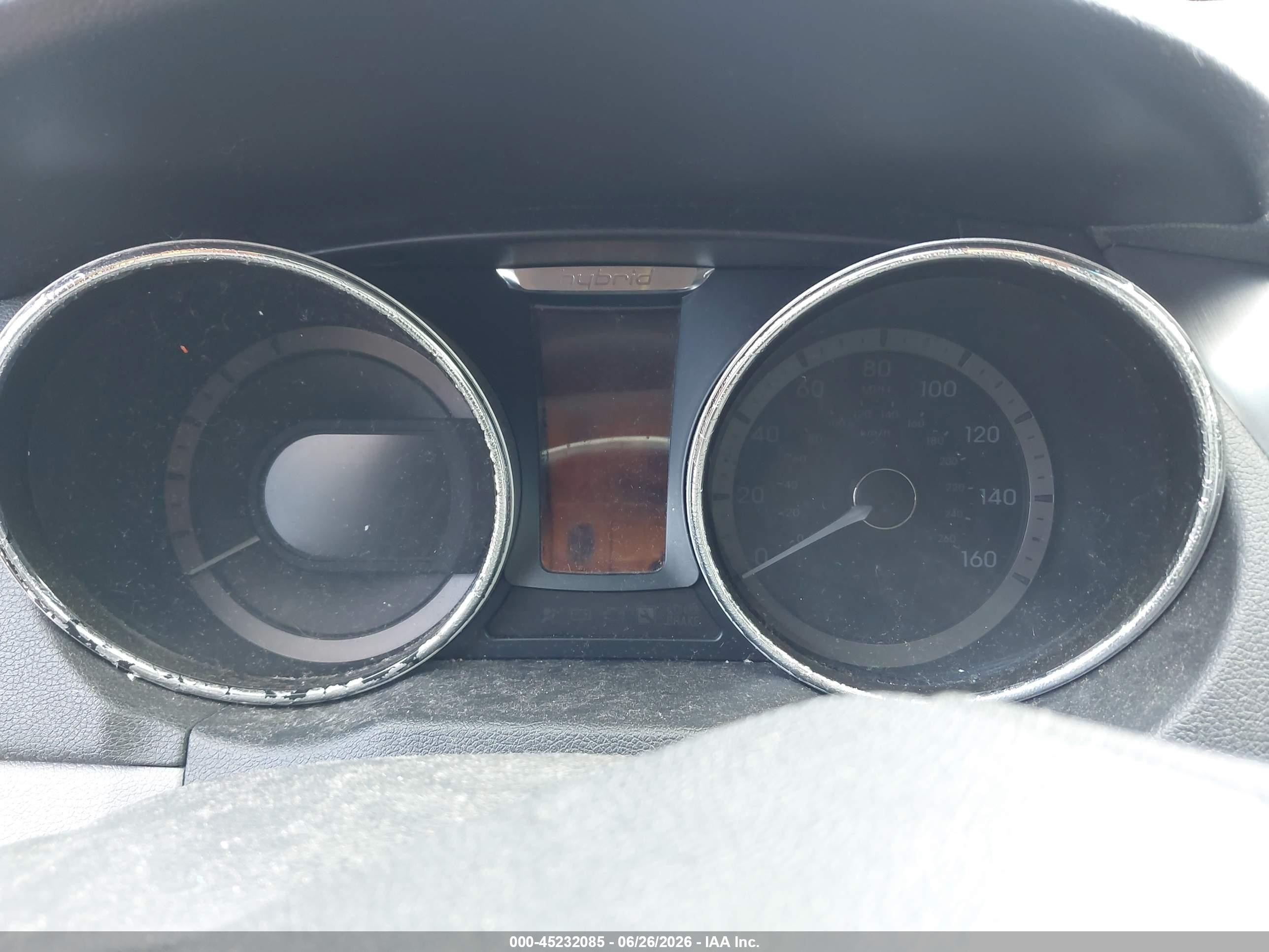2013 Hyundai Sonata Hybrid Limited Серый vin: KMHEC4A49DA050249