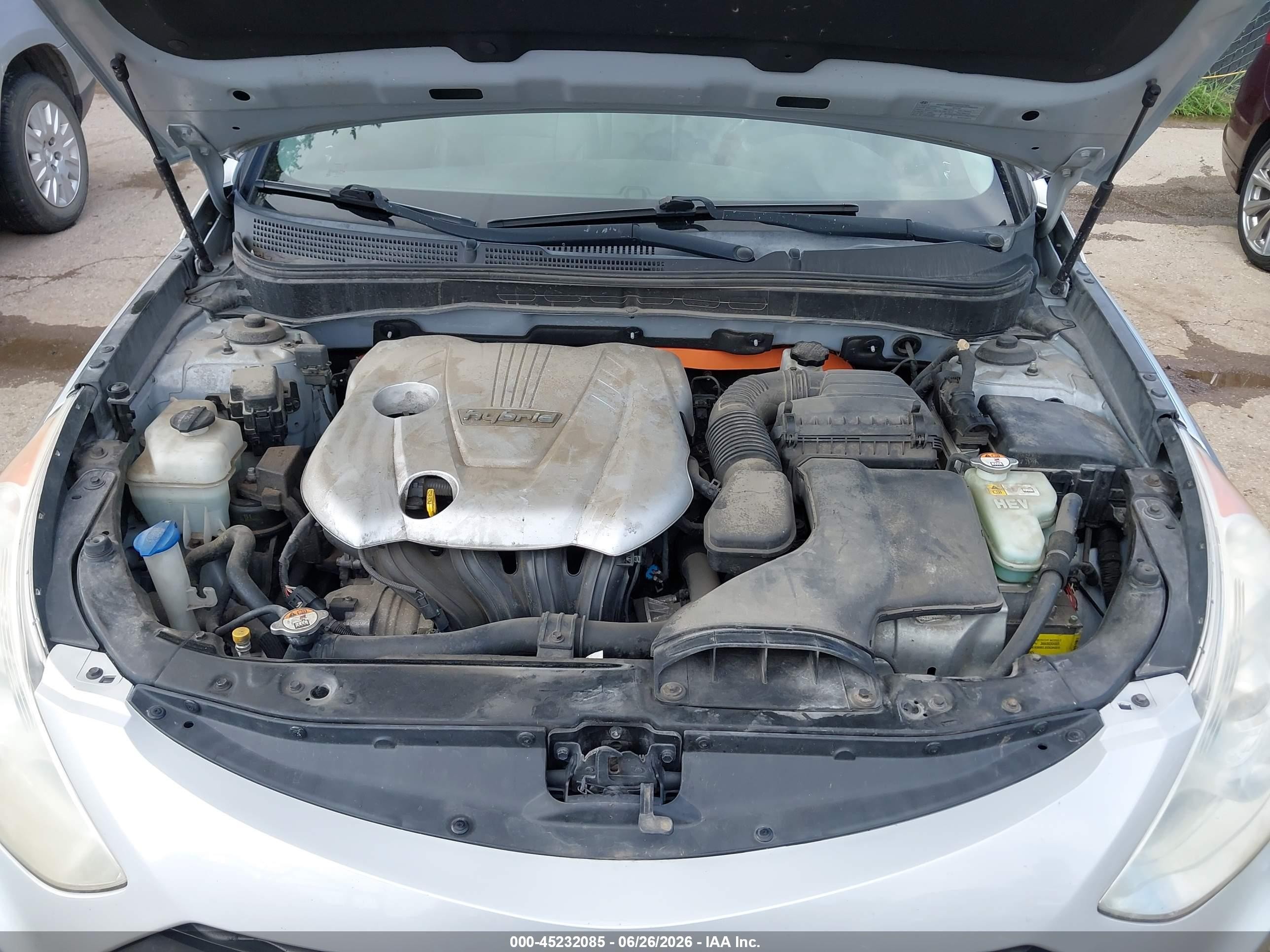 2013 Hyundai Sonata Hybrid Limited Серый vin: KMHEC4A49DA050249