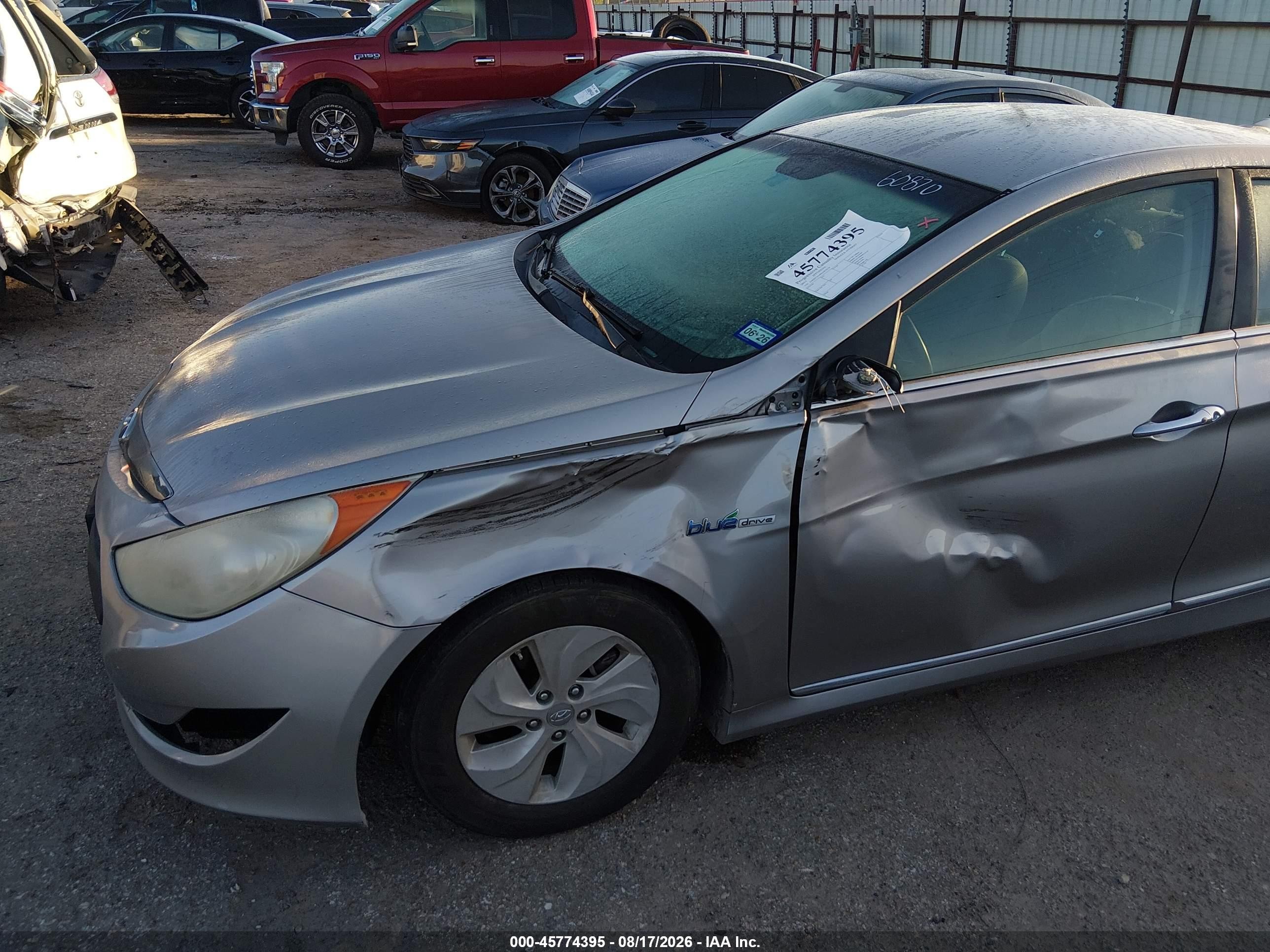 2013 Hyundai Sonata Hybrid Gray vin: KMHEC4A49DA070176