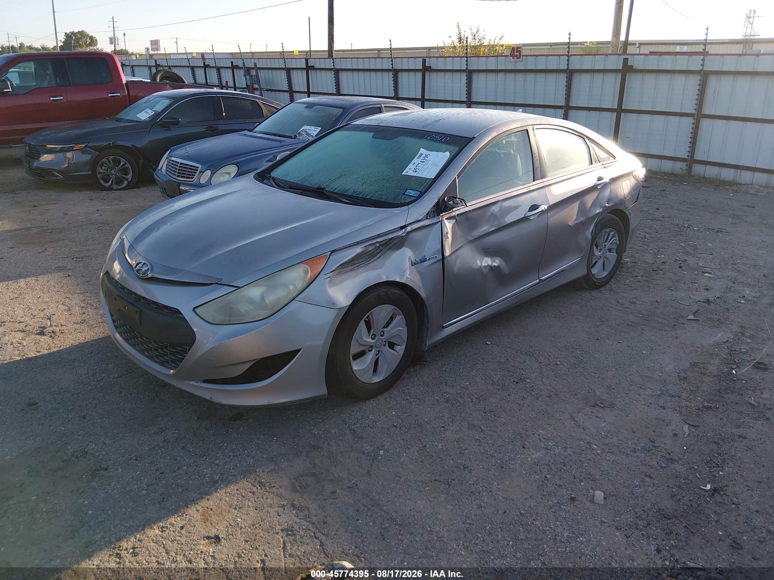 2013 Hyundai Sonata Hybrid Gray vin: KMHEC4A49DA070176