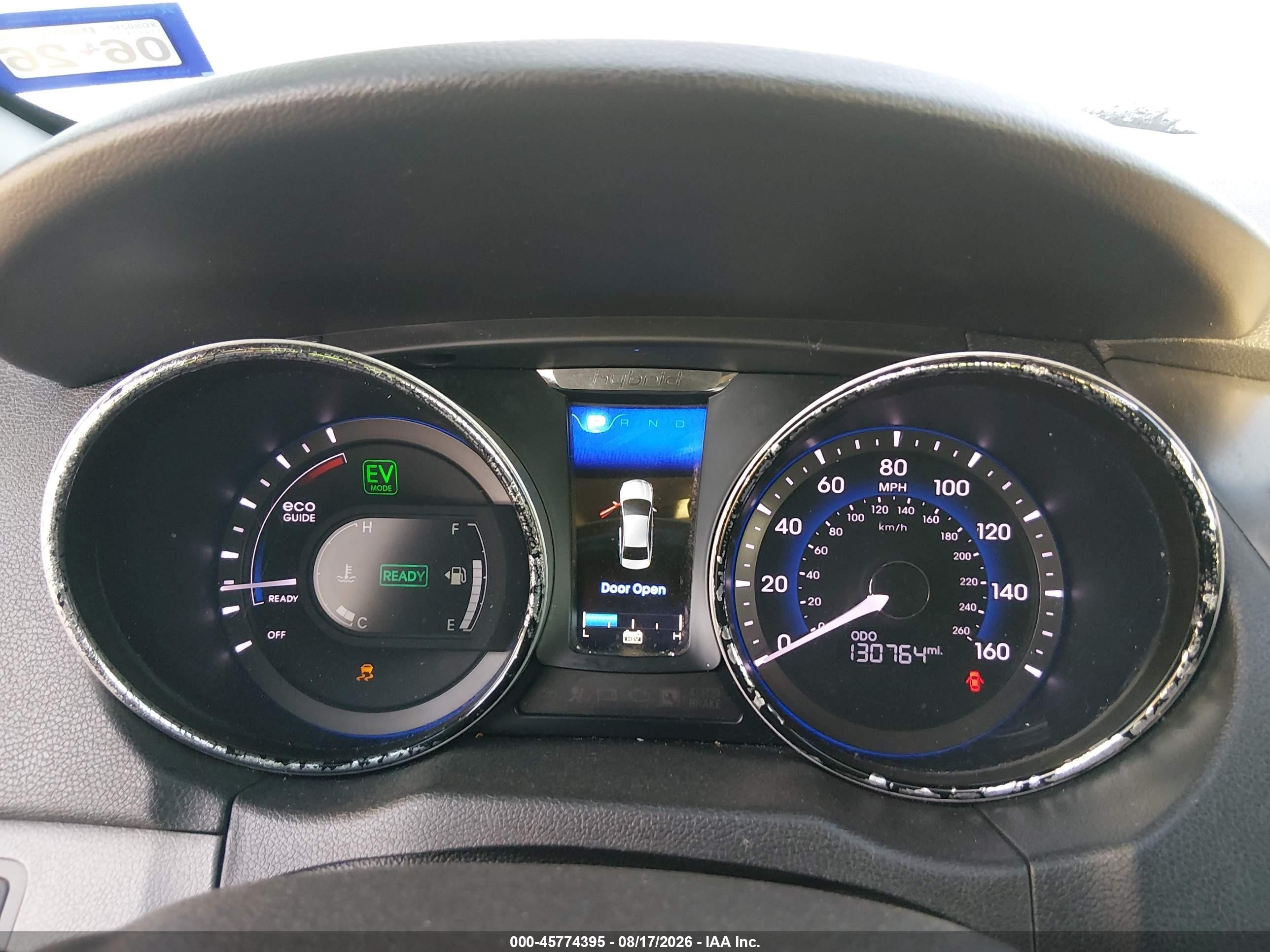 2013 Hyundai Sonata Hybrid Gray vin: KMHEC4A49DA070176