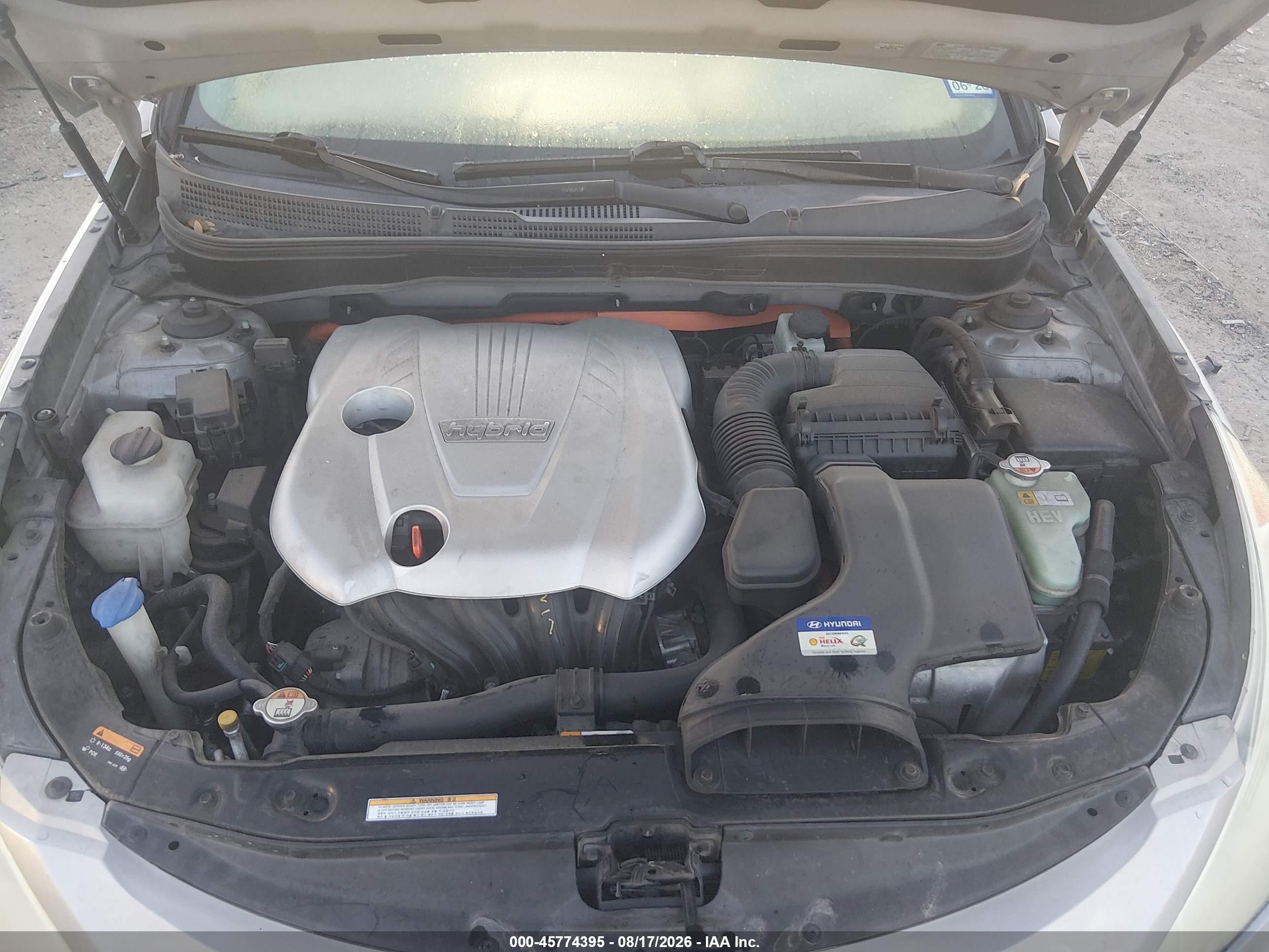 2013 Hyundai Sonata Hybrid Gray vin: KMHEC4A49DA070176