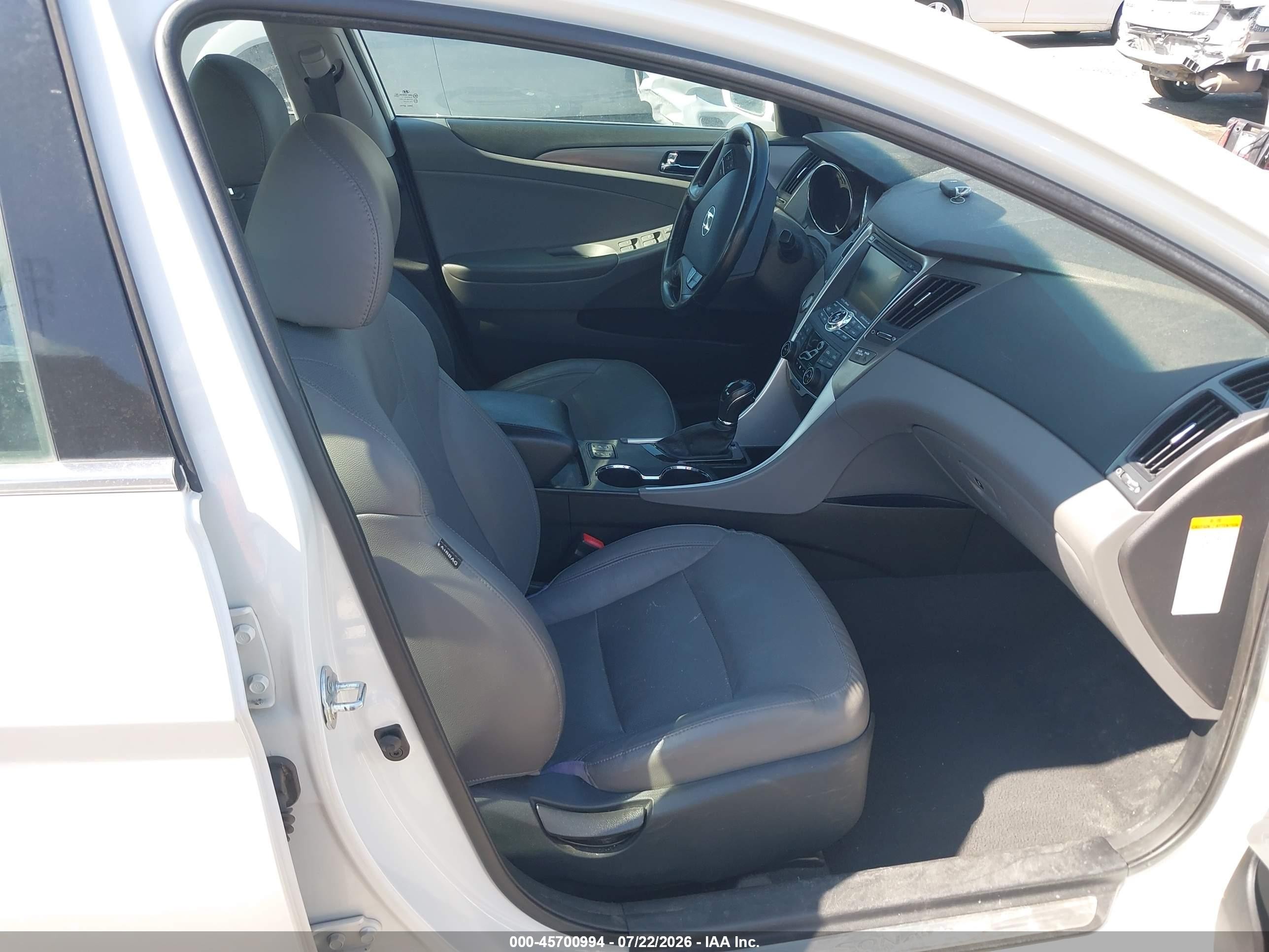 2013 Hyundai Sonata Hybrid Limited White vin: KMHEC4A49DA070954