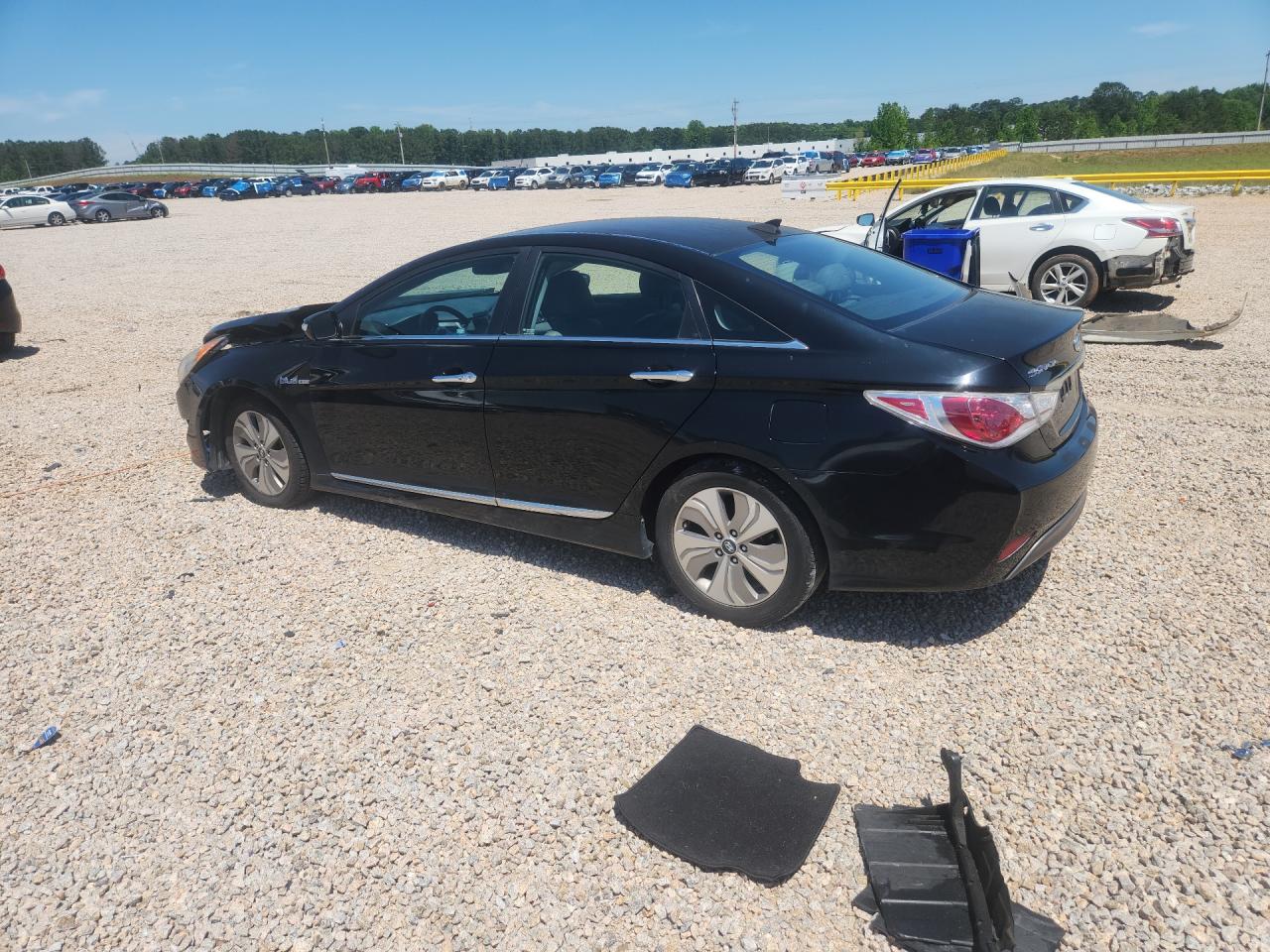 2013 Hyundai Sonata Hybrid Black vin: KMHEC4A49DA074597