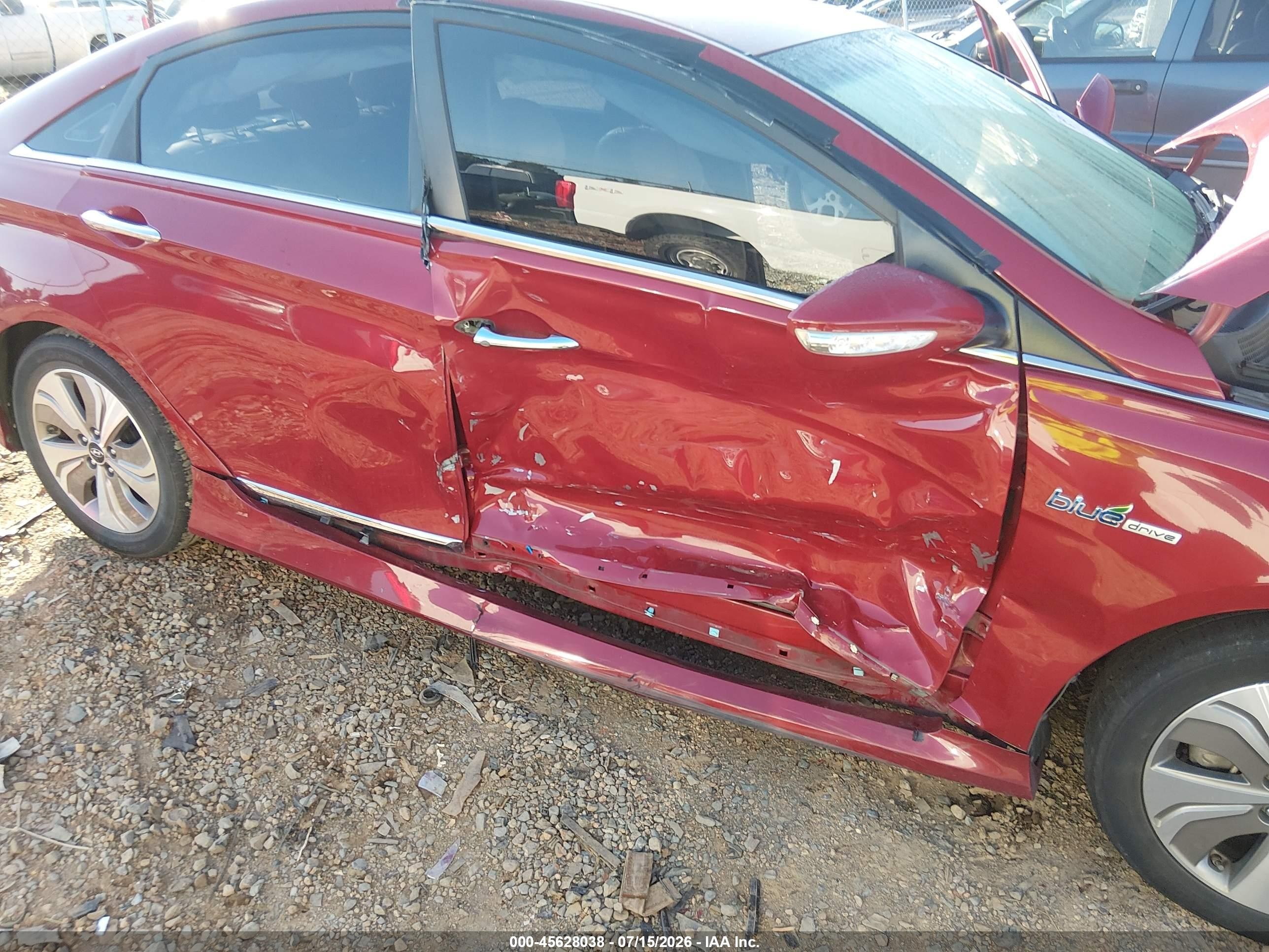 2013 Hyundai Sonata Hybrid Limited Red vin: KMHEC4A49DA080612