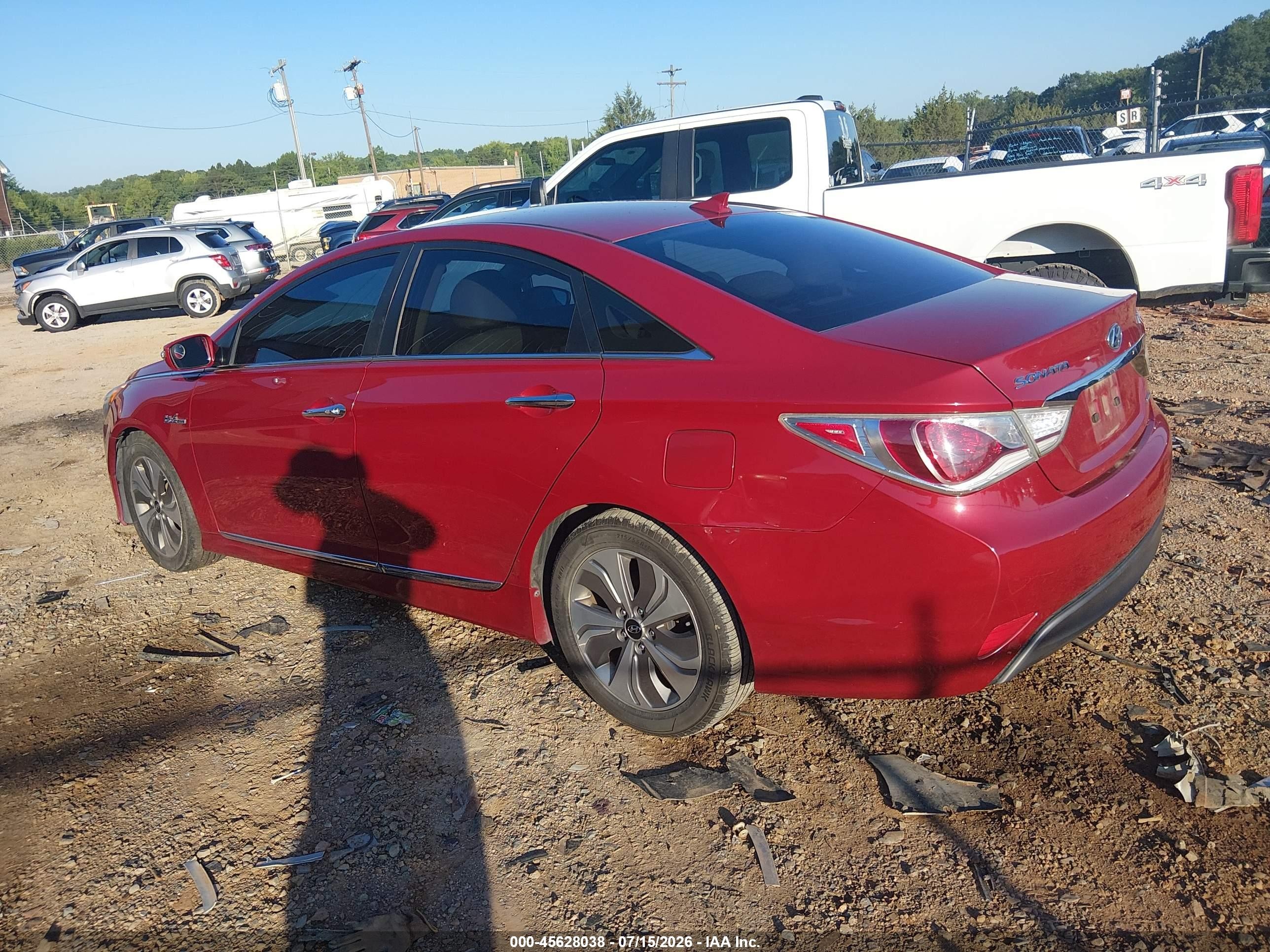 2013 Hyundai Sonata Hybrid Limited Red vin: KMHEC4A49DA080612