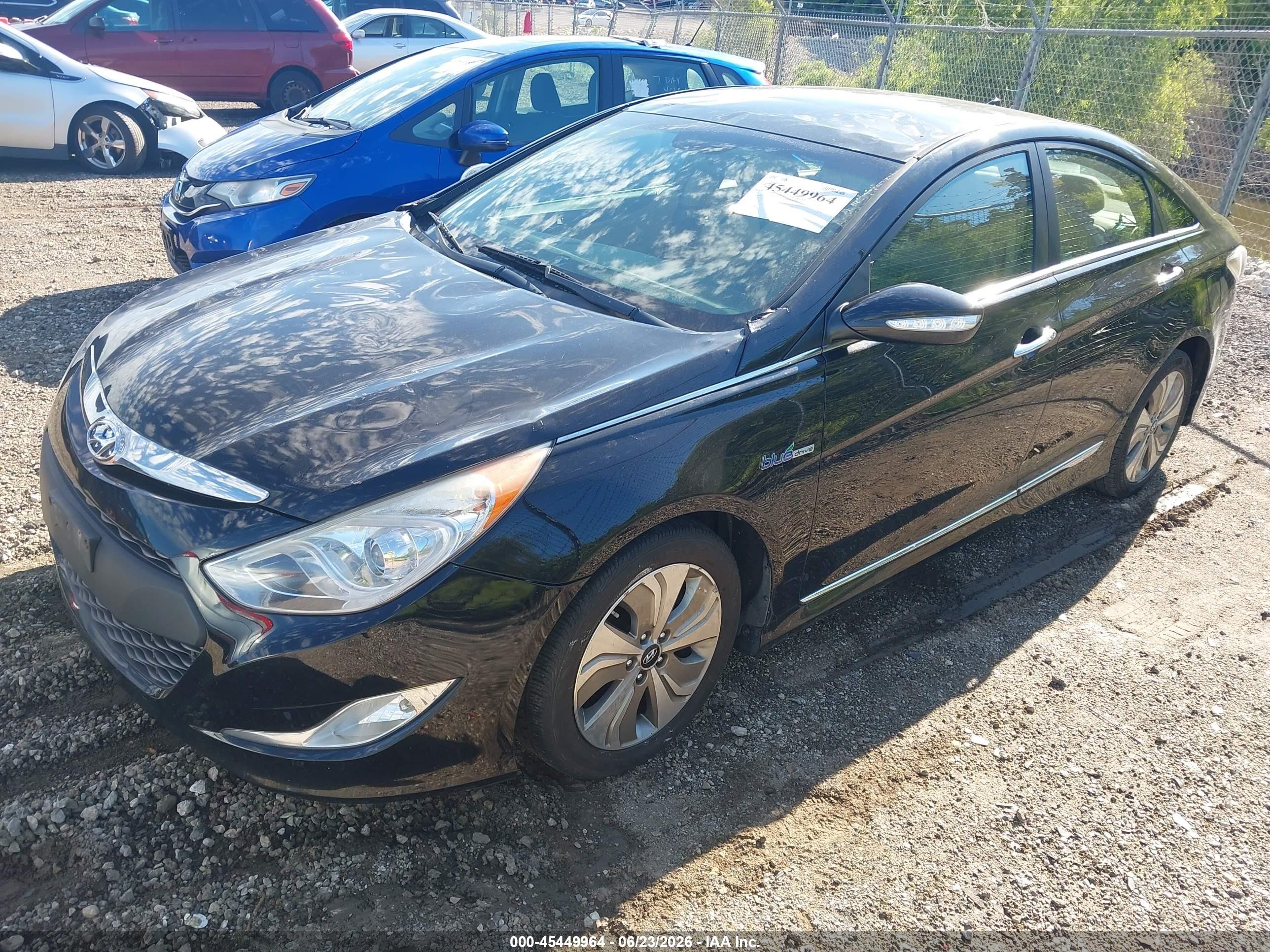 2013 Hyundai Sonata Hybrid Limited Black vin: KMHEC4A49DA095305