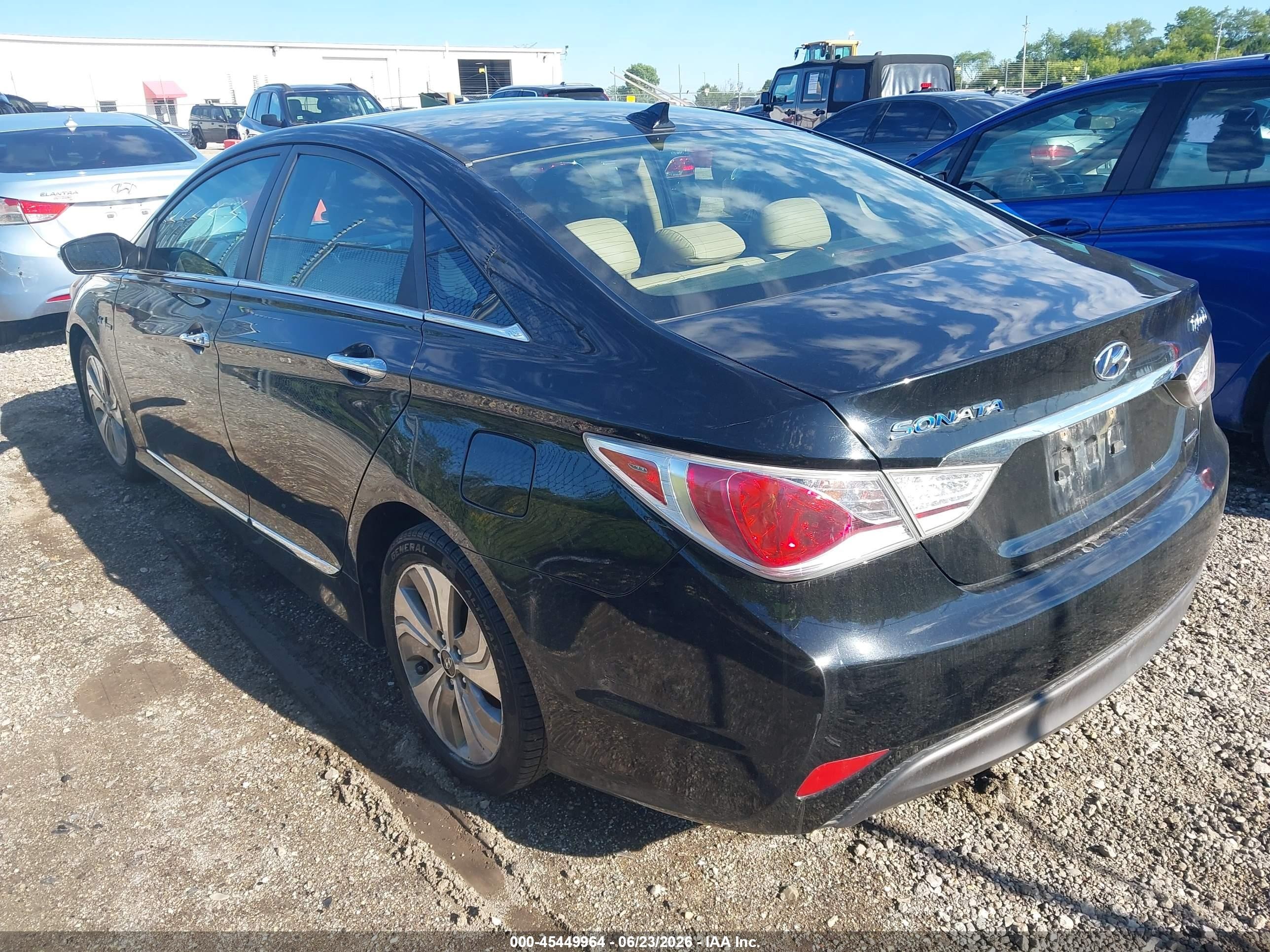 2013 Hyundai Sonata Hybrid Limited Black vin: KMHEC4A49DA095305