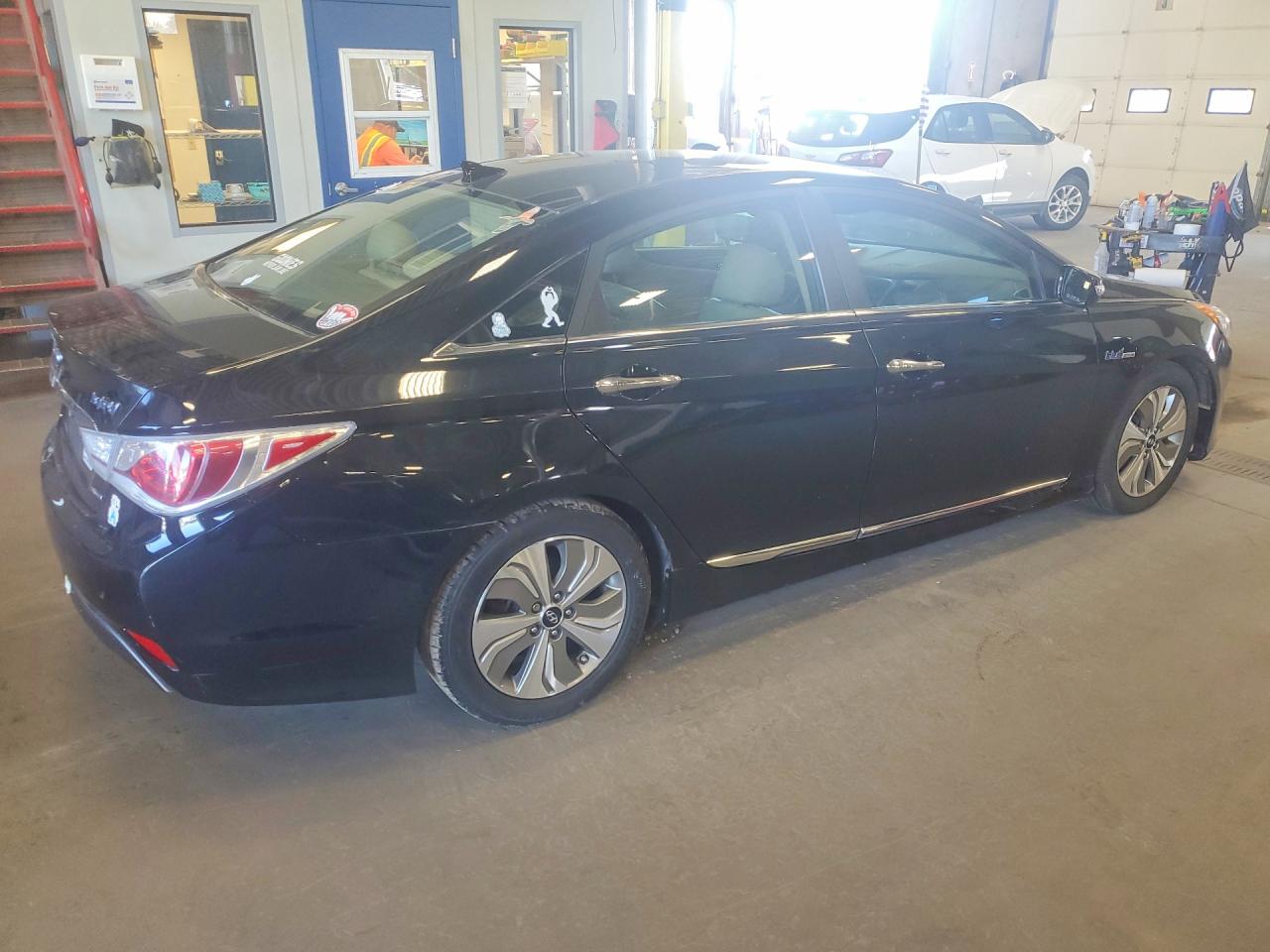 2013 Hyundai Sonata Hybrid Black vin: KMHEC4A49DA097281
