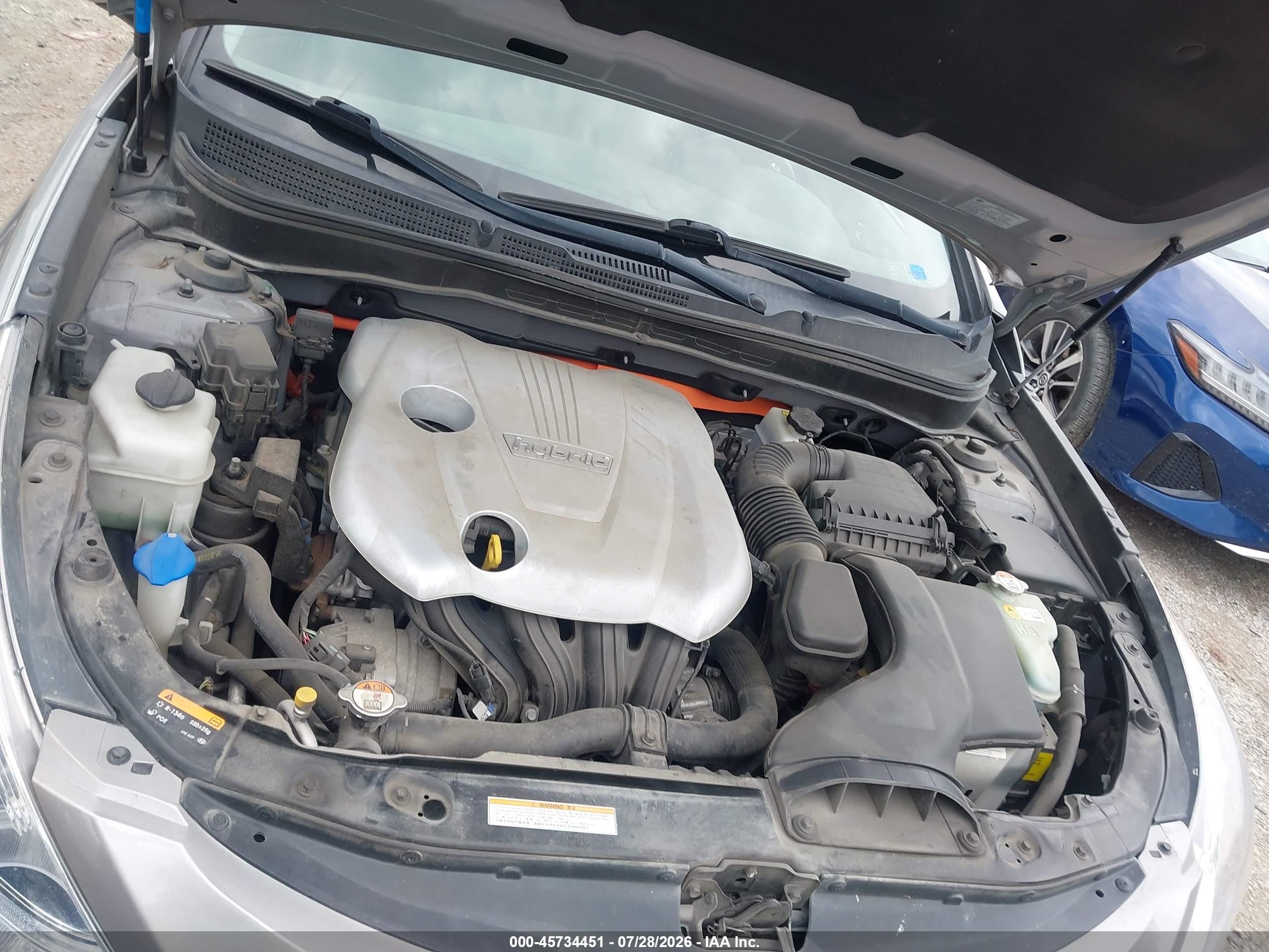 2013 Hyundai Sonata Hybrid Limited Silver vin: KMHEC4A49DA100244