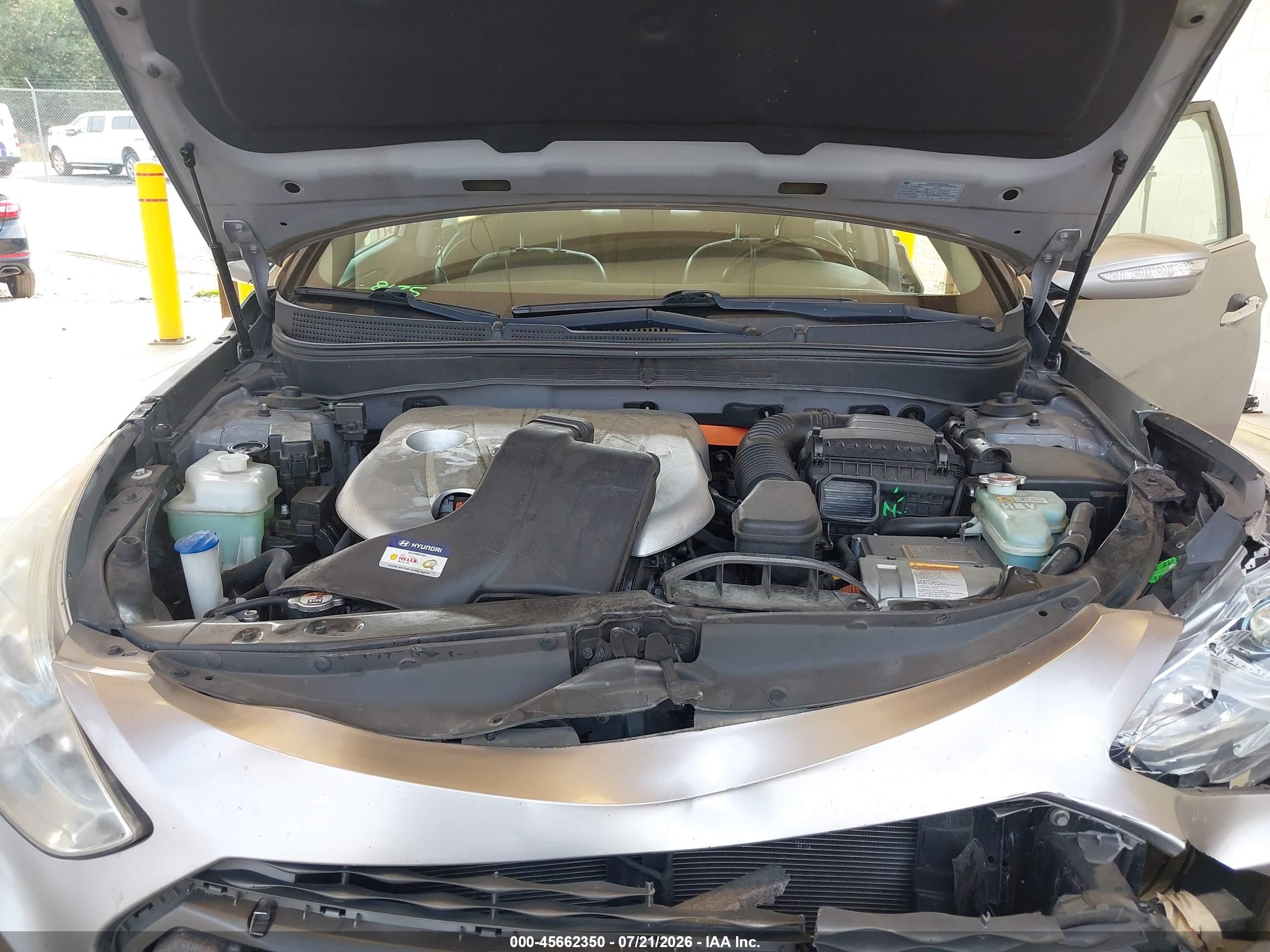 2014 Hyundai Sonata Hybrid Limited Silver vin: KMHEC4A49EA102478