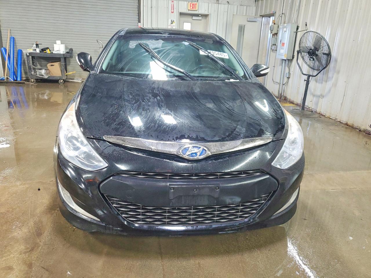 2015 Hyundai Sonata Hybrid Limited Black vin: KMHEC4A49FA124157