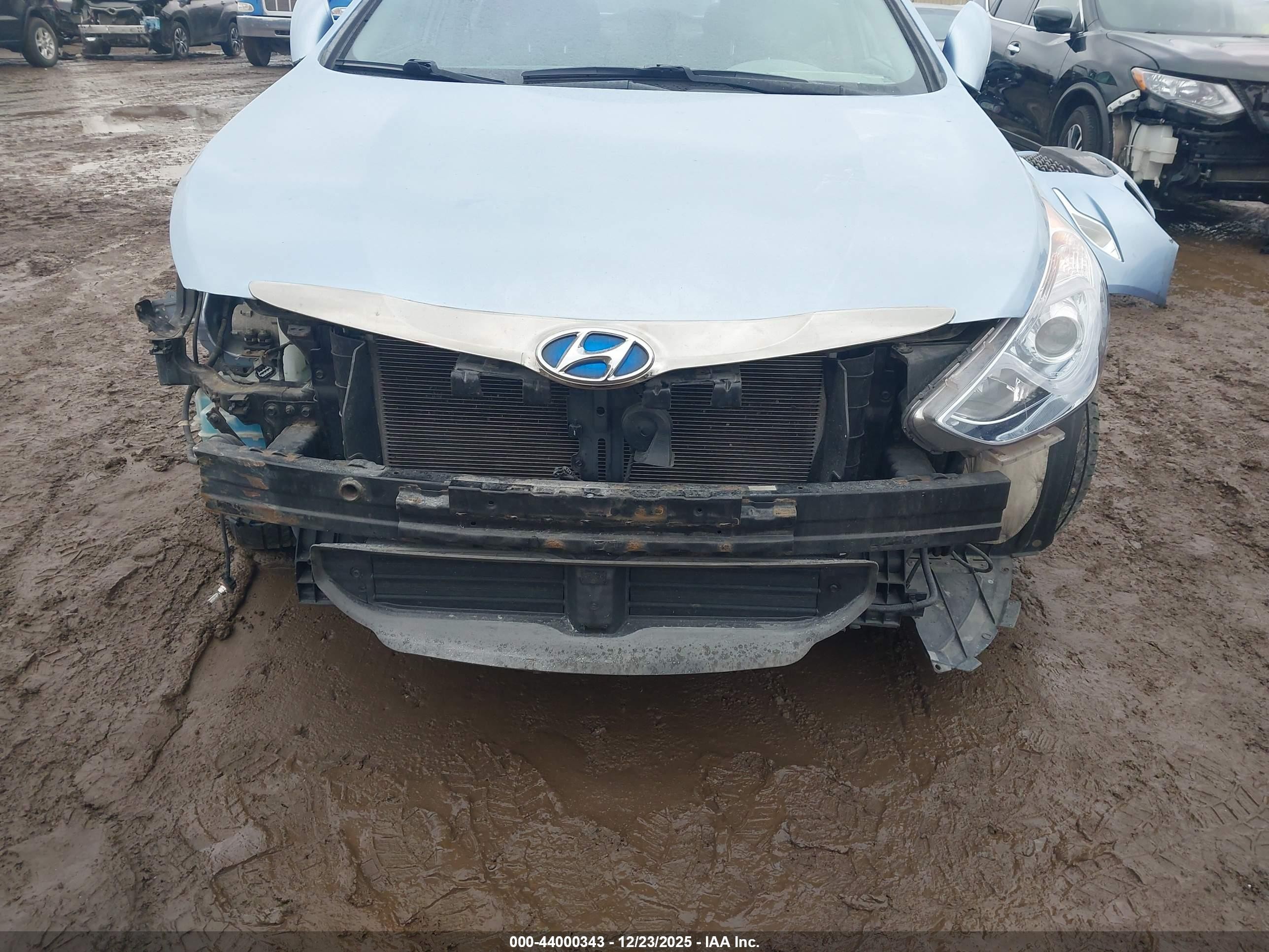 2015 Hyundai Sonata Hybrid   Синий vin: KMHEC4A49FA126961