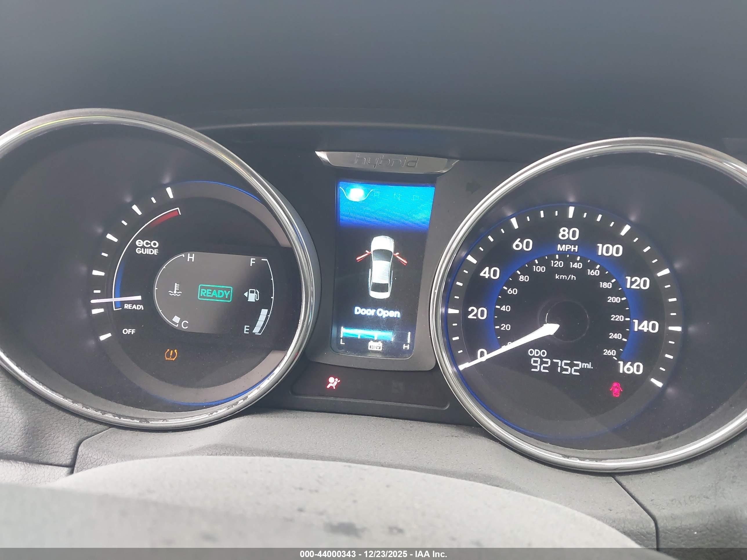 2015 Hyundai Sonata Hybrid   Синий vin: KMHEC4A49FA126961