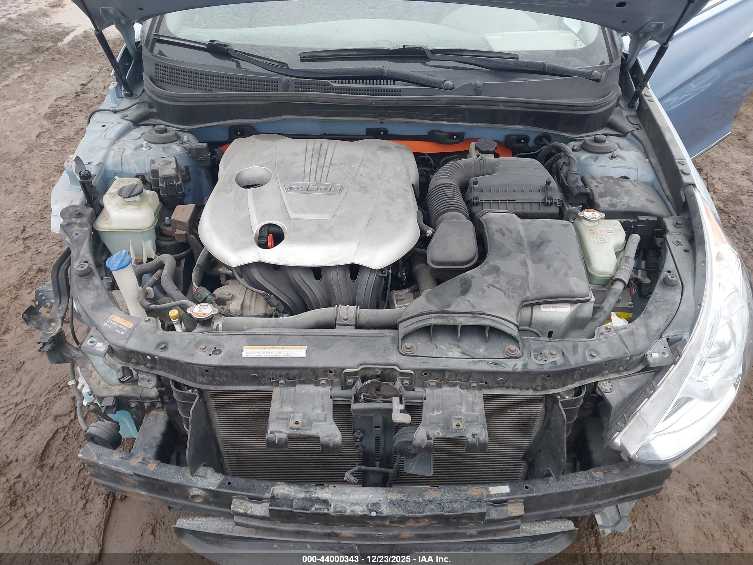 2015 Hyundai Sonata Hybrid   Синий vin: KMHEC4A49FA126961