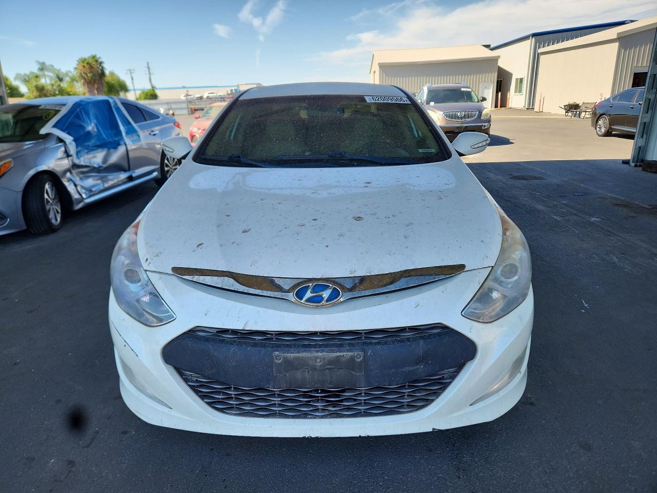 2015 Hyundai Sonata Hybrid Limited Белый vin: KMHEC4A49FA127303