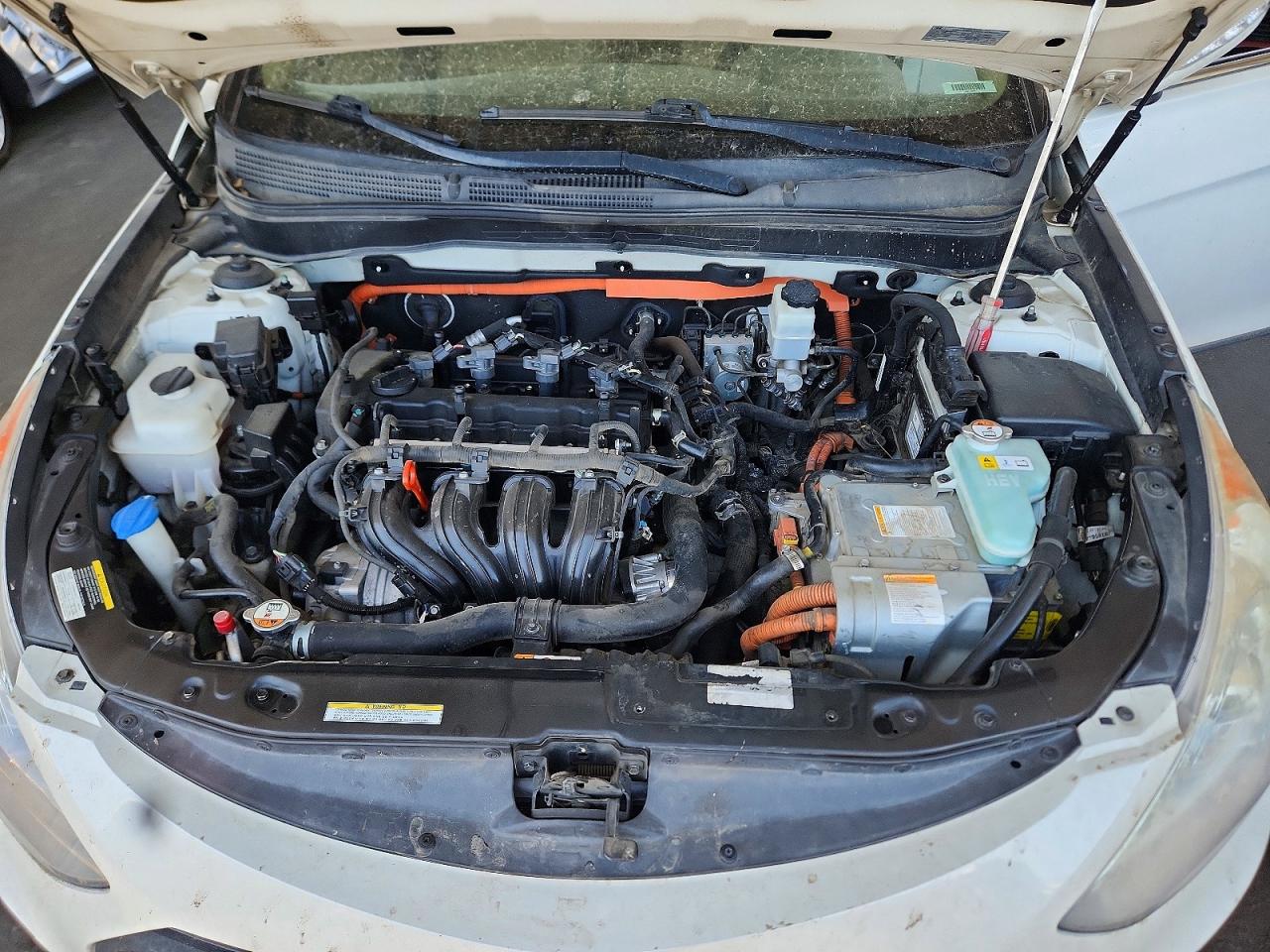 2015 Hyundai Sonata Hybrid Limited Белый vin: KMHEC4A49FA127303