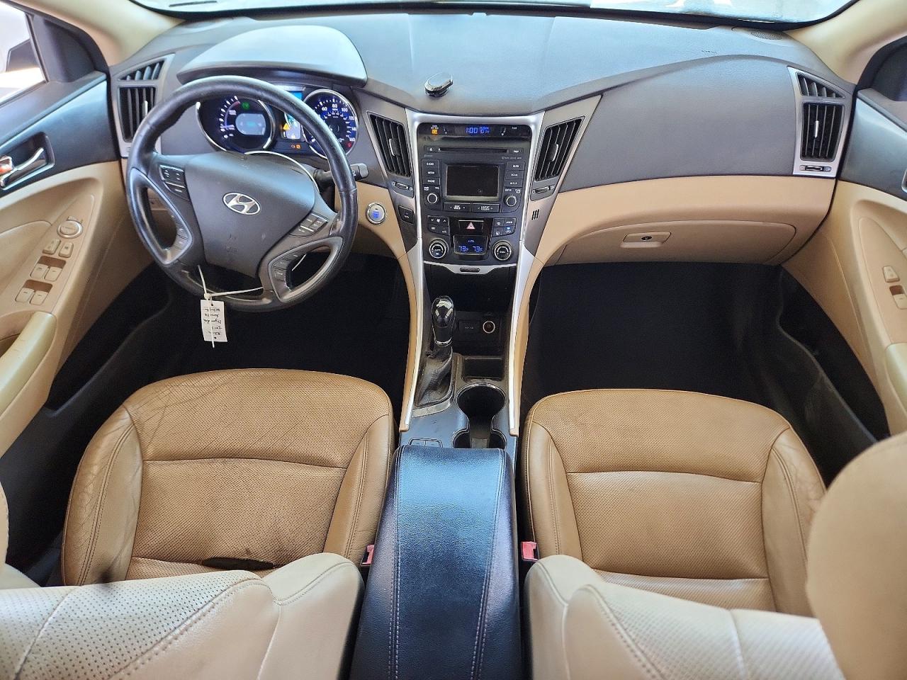2015 Hyundai Sonata Hybrid Limited Белый vin: KMHEC4A49FA127303