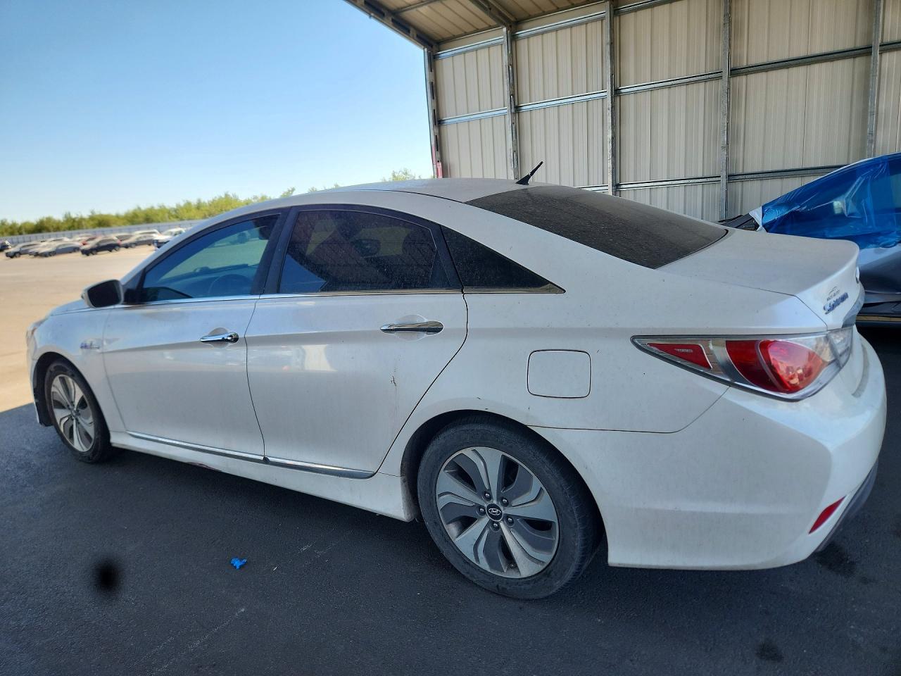 2015 Hyundai Sonata Hybrid Limited Белый vin: KMHEC4A49FA127303