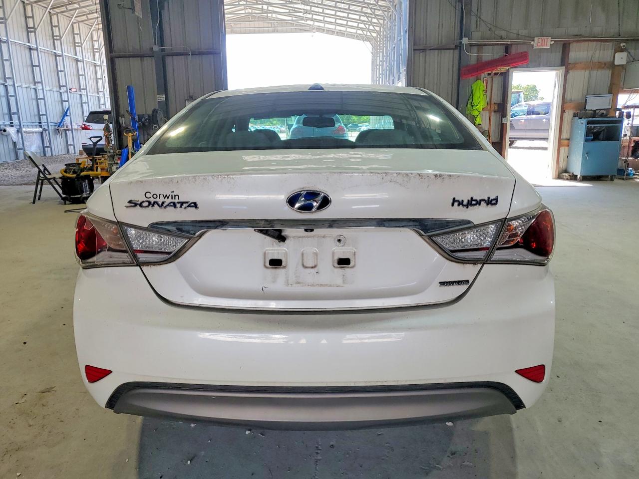 2015 Hyundai Sonata Hybrid Limited White vin: KMHEC4A49FA131500