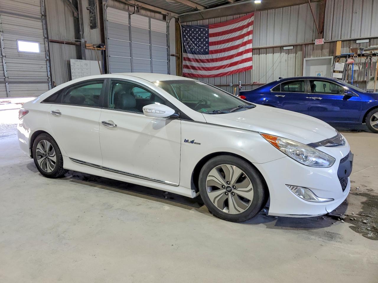 2015 Hyundai Sonata Hybrid Limited White vin: KMHEC4A49FA131500