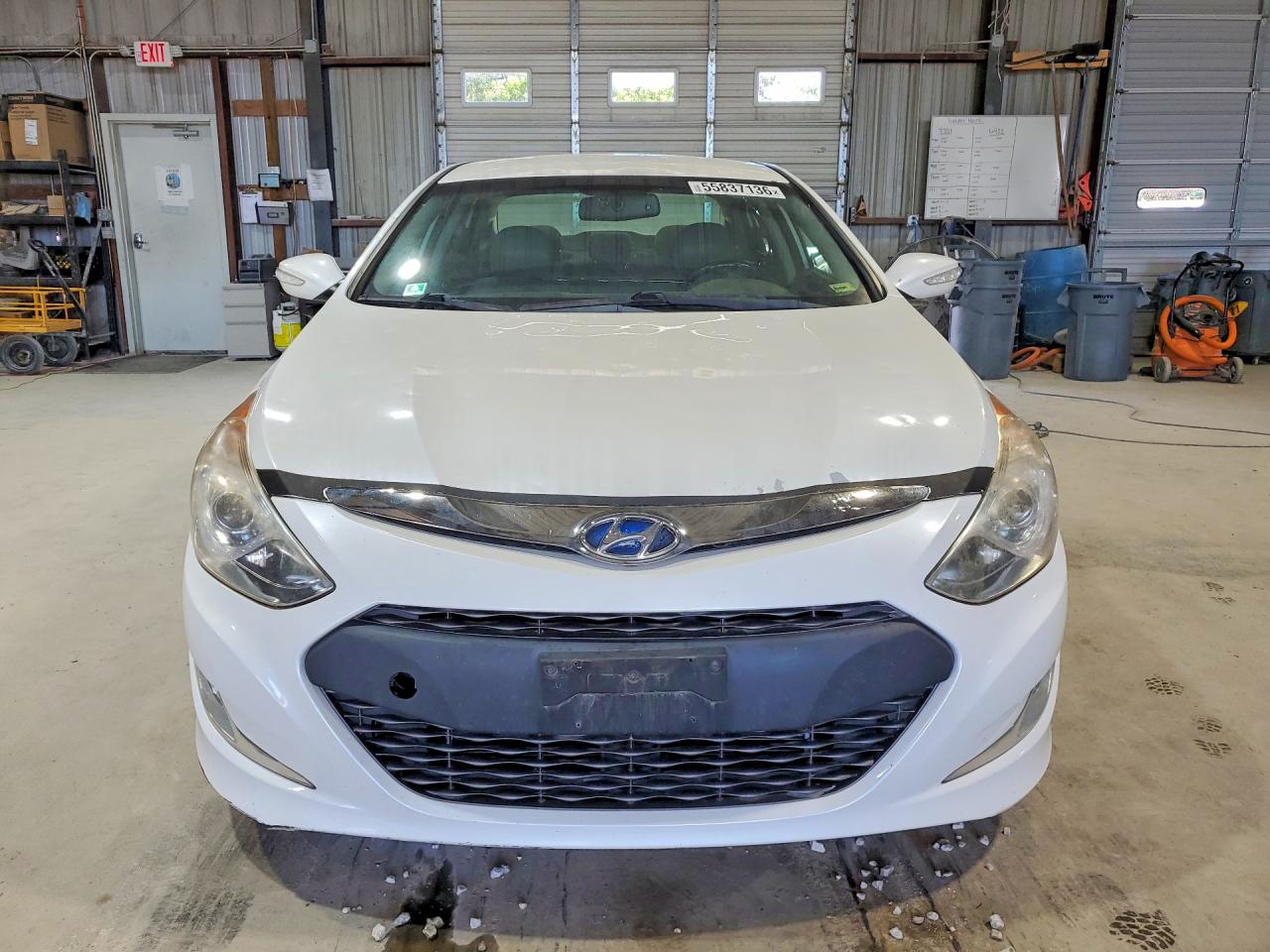 2015 Hyundai Sonata Hybrid Limited White vin: KMHEC4A49FA131500