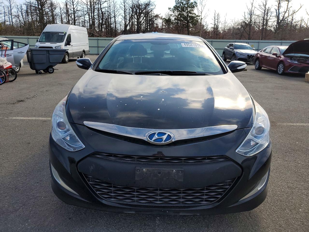 2015 Hyundai Sonata Hybrid Base Black vin: KMHEC4A49FA133036