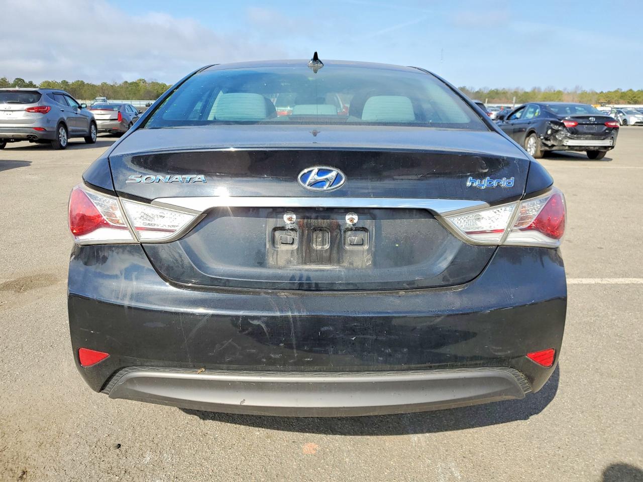 2015 Hyundai Sonata Hybrid Base Black vin: KMHEC4A49FA133036