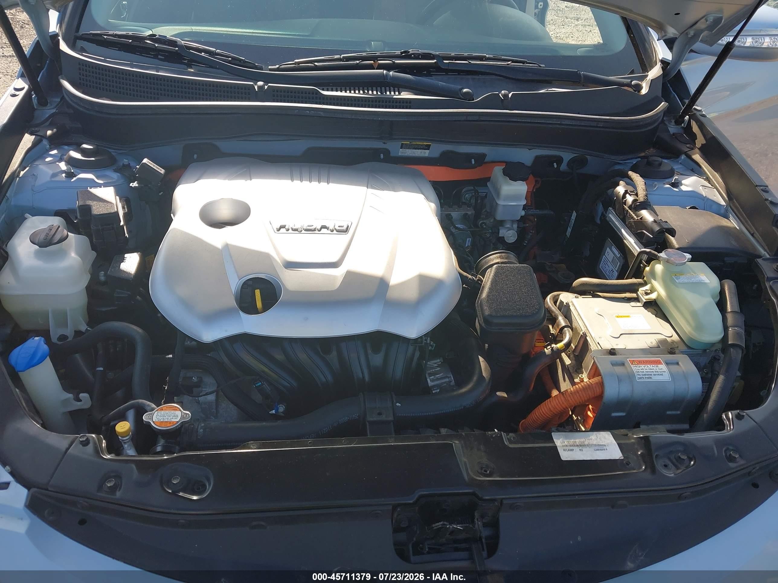 2011 Hyundai Sonata Hybrid   Light Blue vin: KMHEC4A4XBA001509