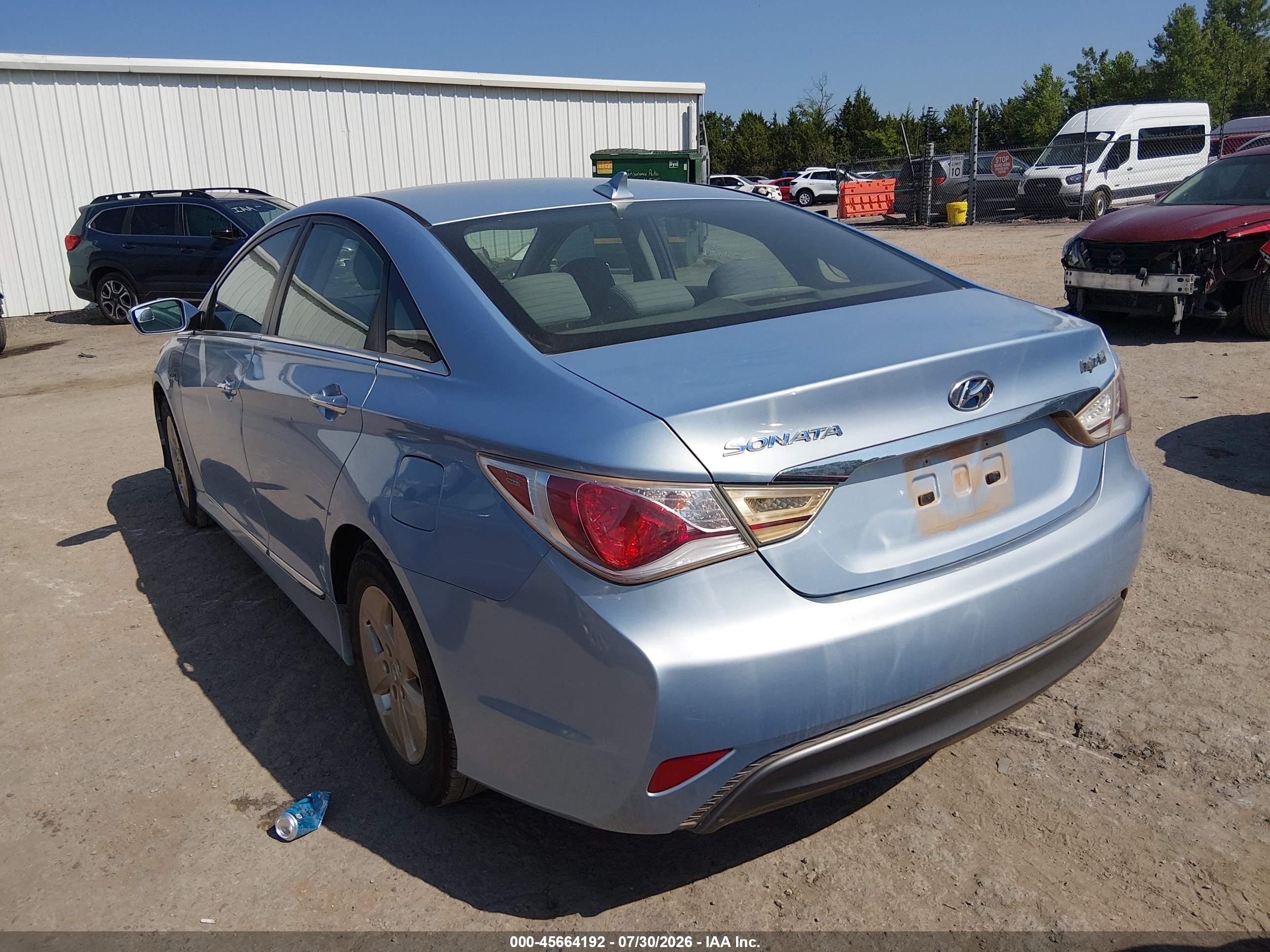 2011 Hyundai Sonata Hybrid   Light Blue vin: KMHEC4A4XBA005480